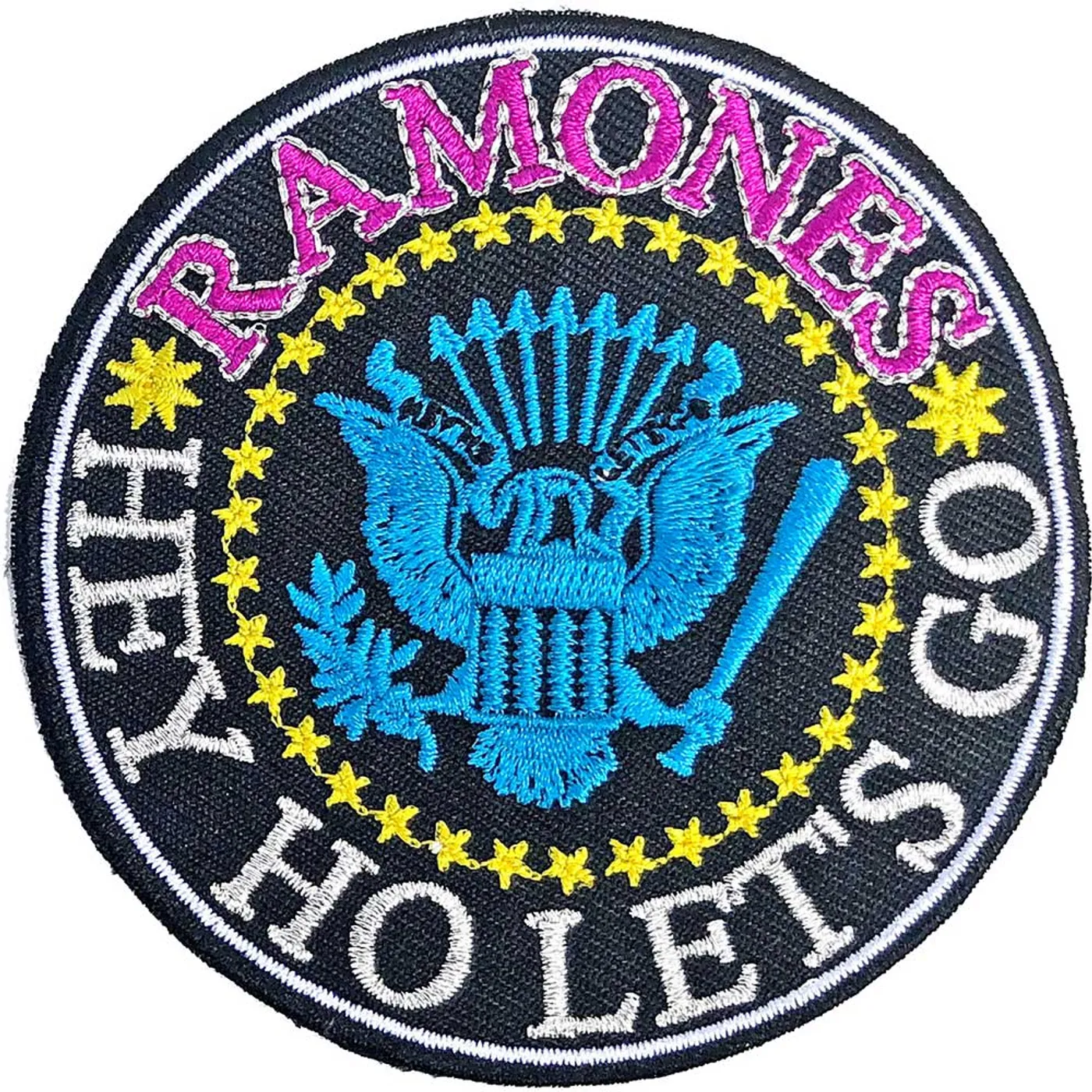 Ramones Patch - Hey Ho Let's Go V2 Woven Patch