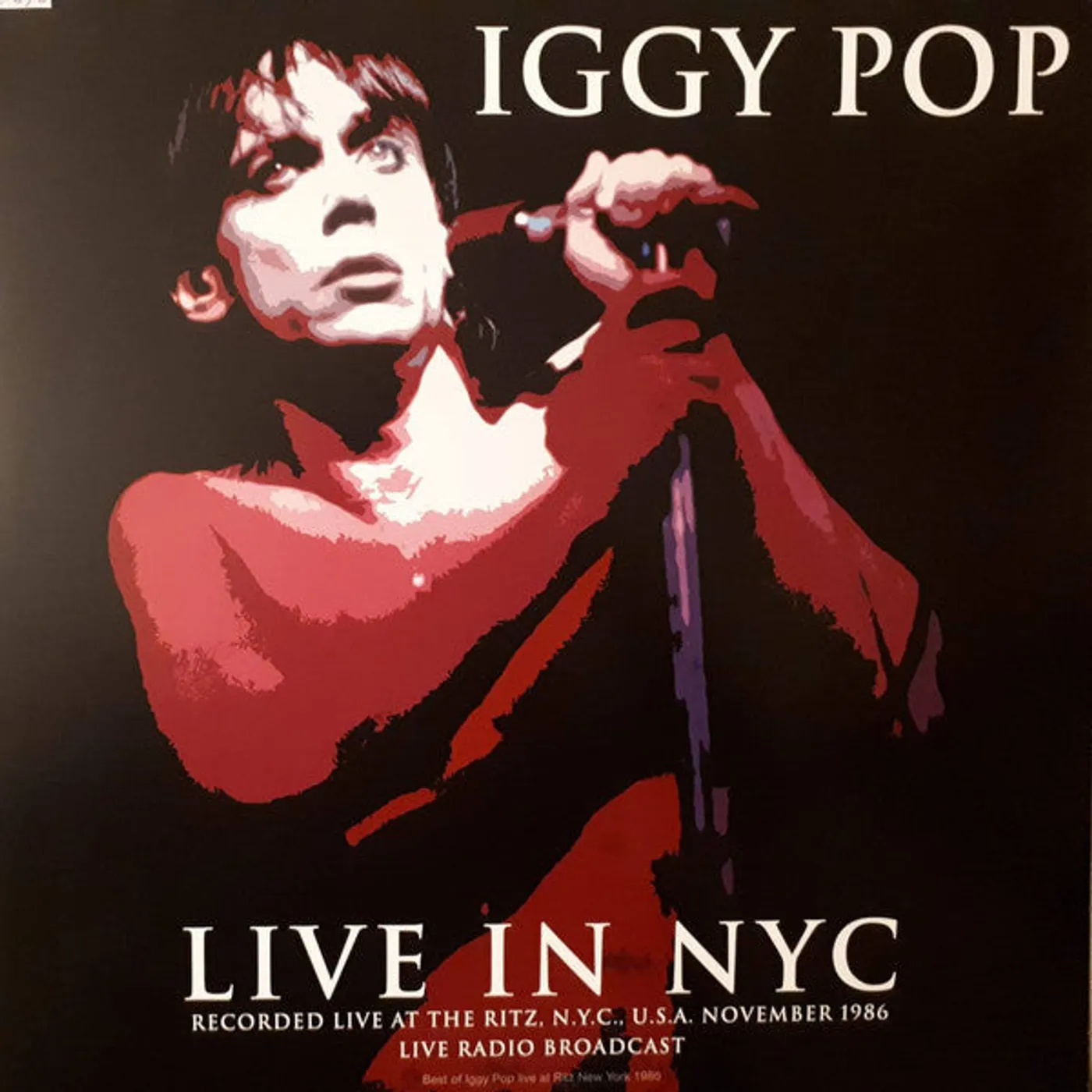 Iggy Pop LP Vinyl Record - Best Of Live In NYC 19 86