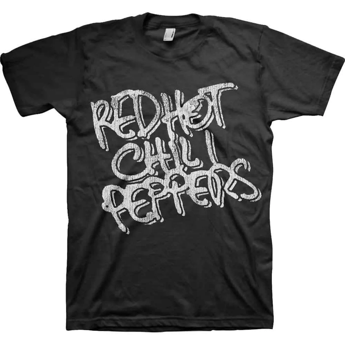 Red Hot Chili Peppers T Shirt - Black & White Logo