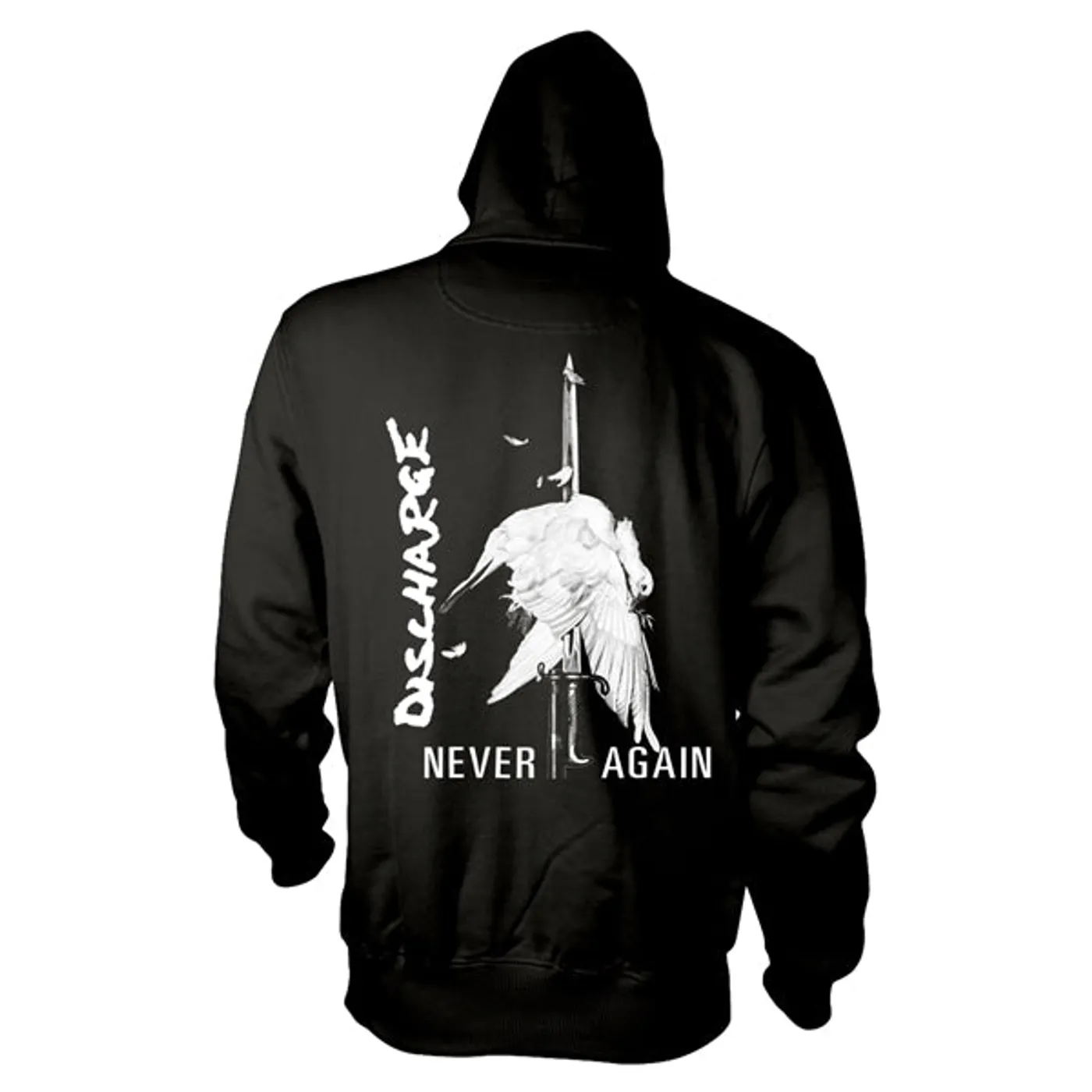 Discharge Hoodie - Never Again