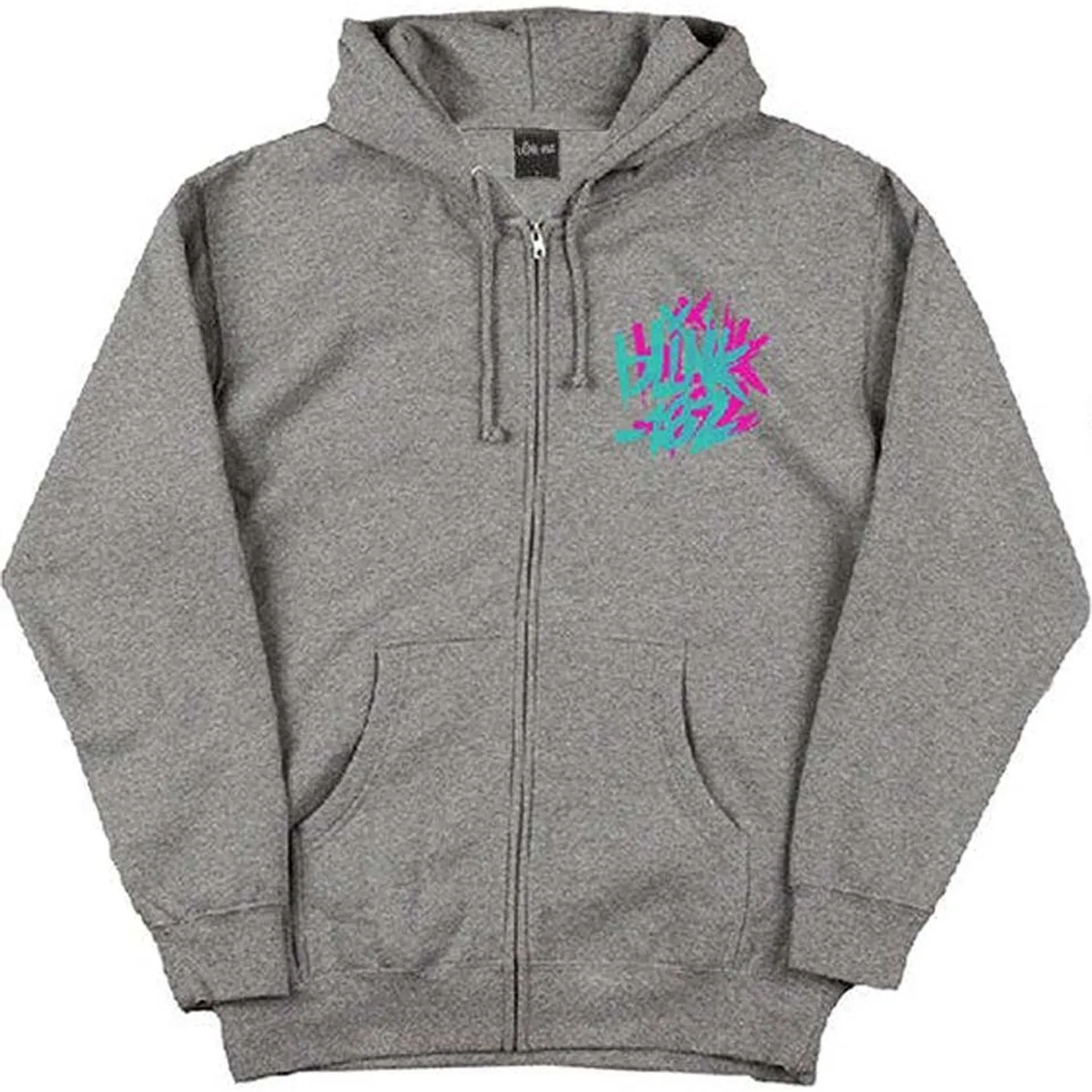 blink-182 Hoodie - Grey Double Six Arrow Smile