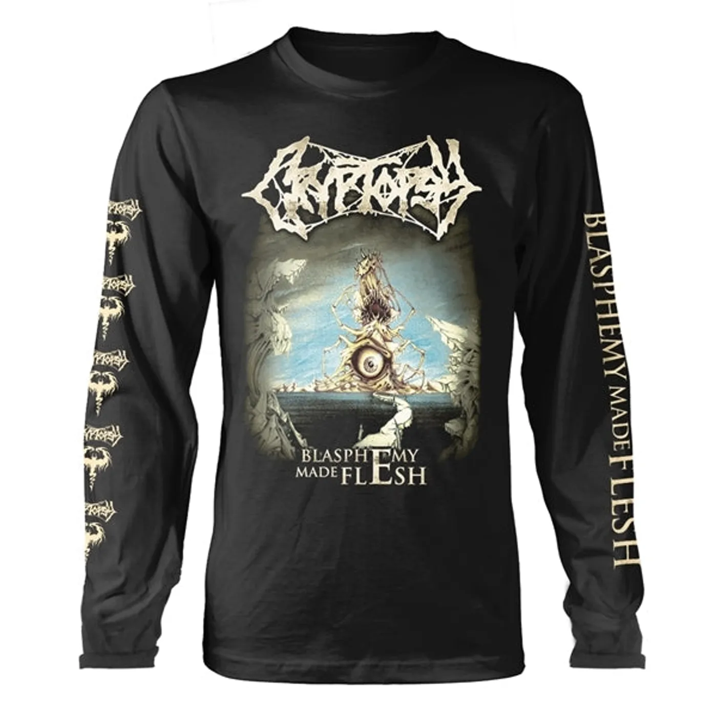 Cryptopsy Long Sleeve T Shirt - Blasphemy Made Flesh