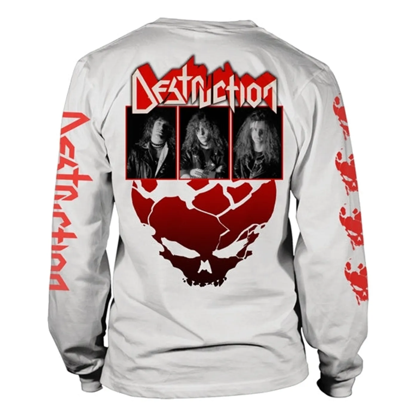 Destruction Long Sleeve T Shirt - Eternal Devastation (Black & White)