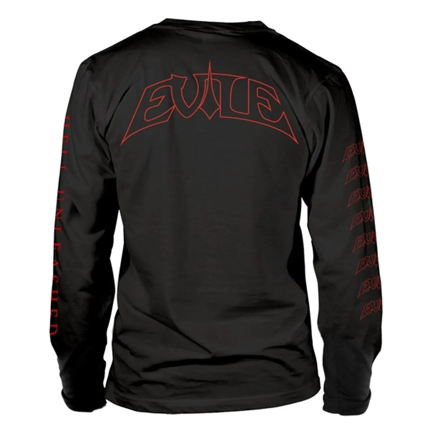 Evile Long Sleeve T Shirt - Hell Unleashed (Black)