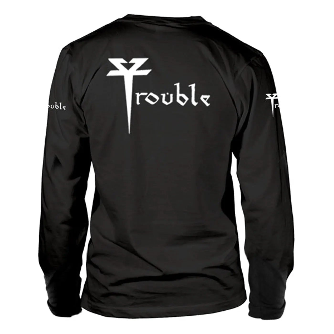 Trouble Long Sleeve T Shirt - The Skull