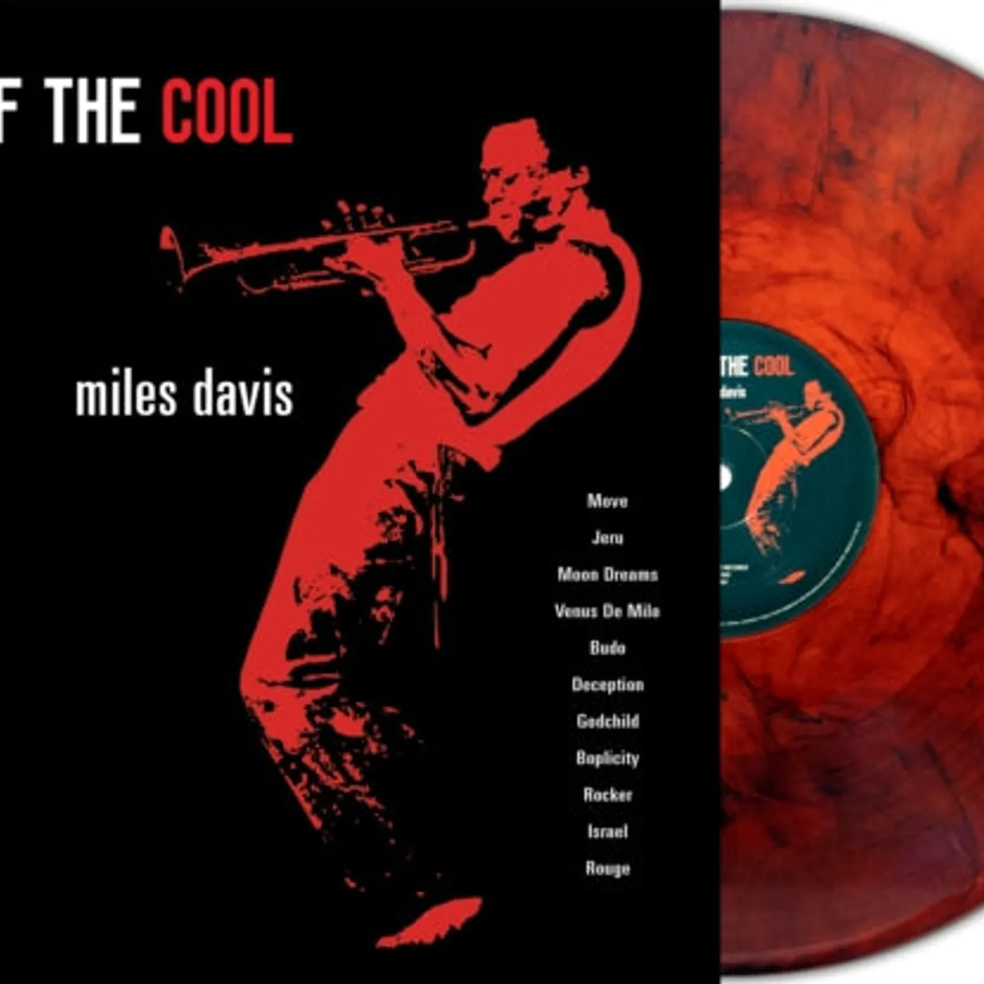 Miles Davis LP Vinyl Record - Birth Of The Cool (Transparent Red/Black Marble Vinyl)