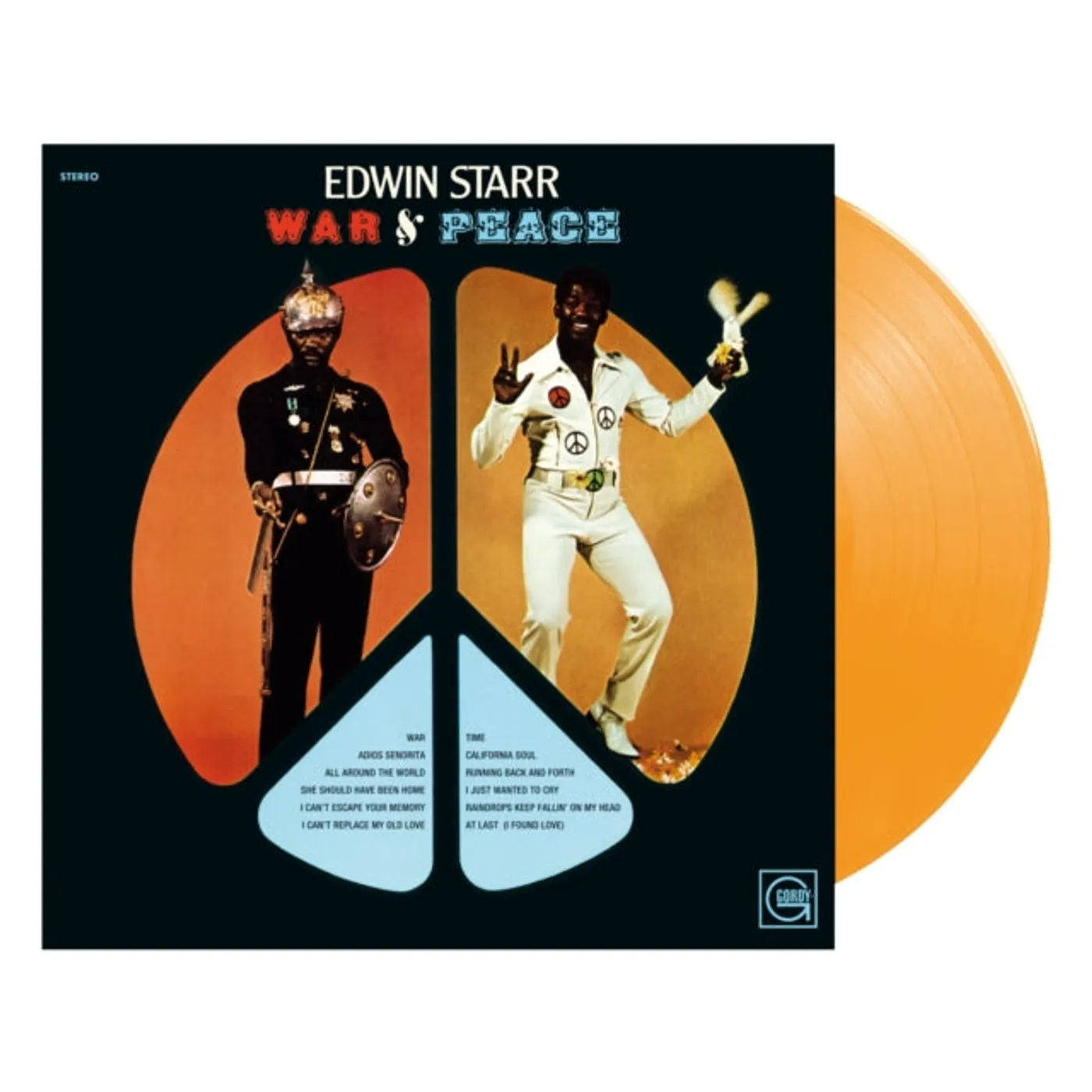 Edwin Starr LP Vinyl Record - War & Peace (Orange Vinyl)