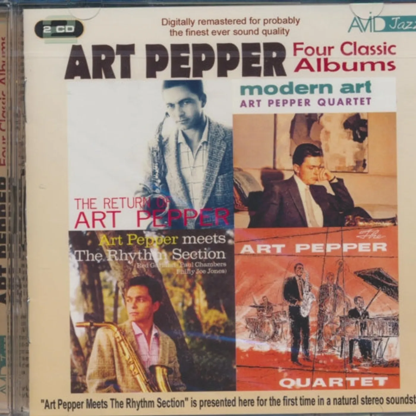 Art Pepper CD - Four Classic Albums (The Return Of Art Pepper / Modern Art / Art Pepper Meets The Rhythm Section / The Art Pepper Quartet)