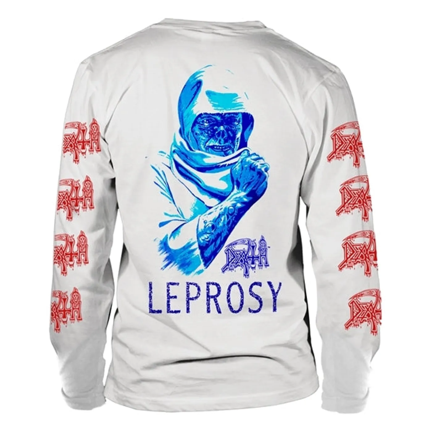 Death Long Sleeve T Shirt - Leprosy Posterized