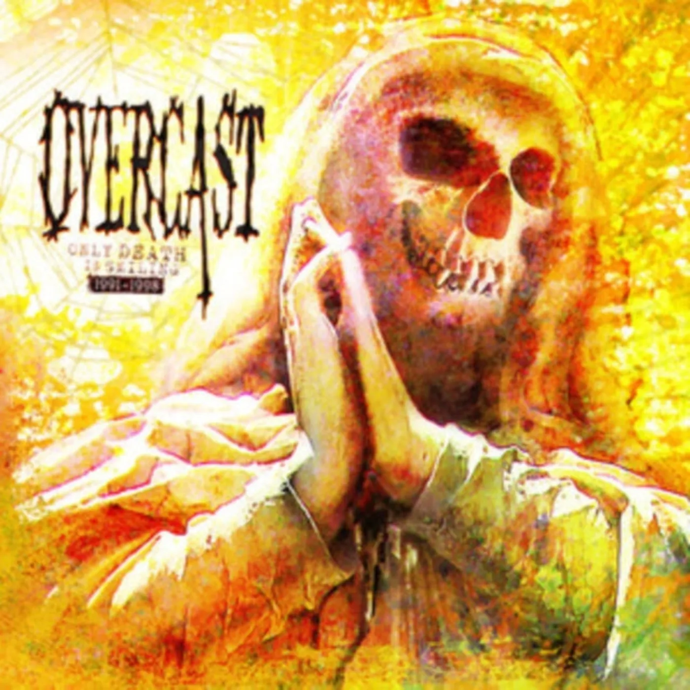 Overcast LP - Only Death Is Smiling (Red W/Black Splatter) (Vinyl)
