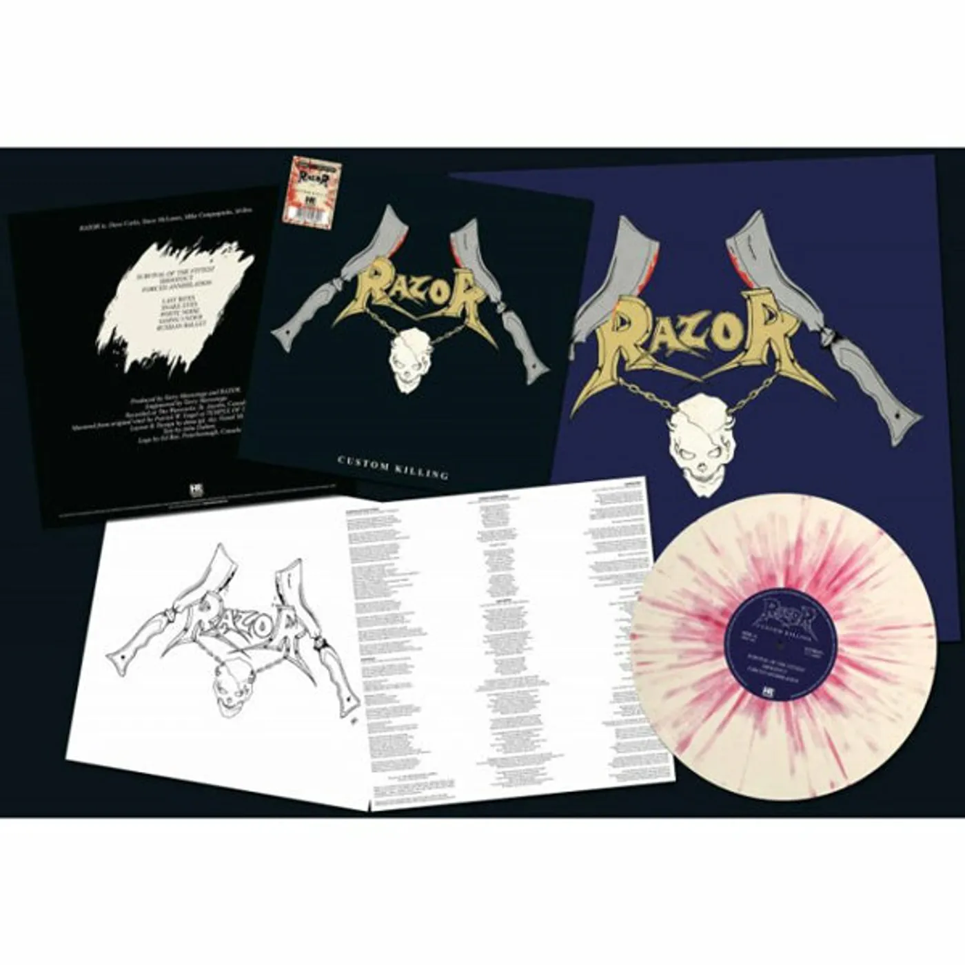 Razor LP - Custom Killing (Splatter Vinyl)