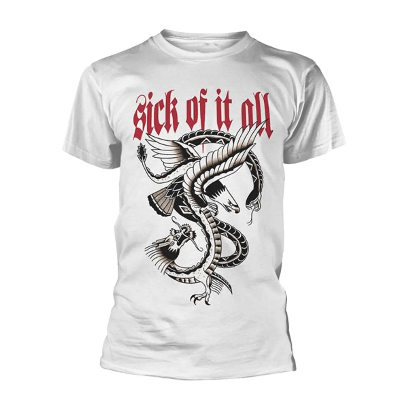 Sick Of It All T Shirt - Eagle (White)