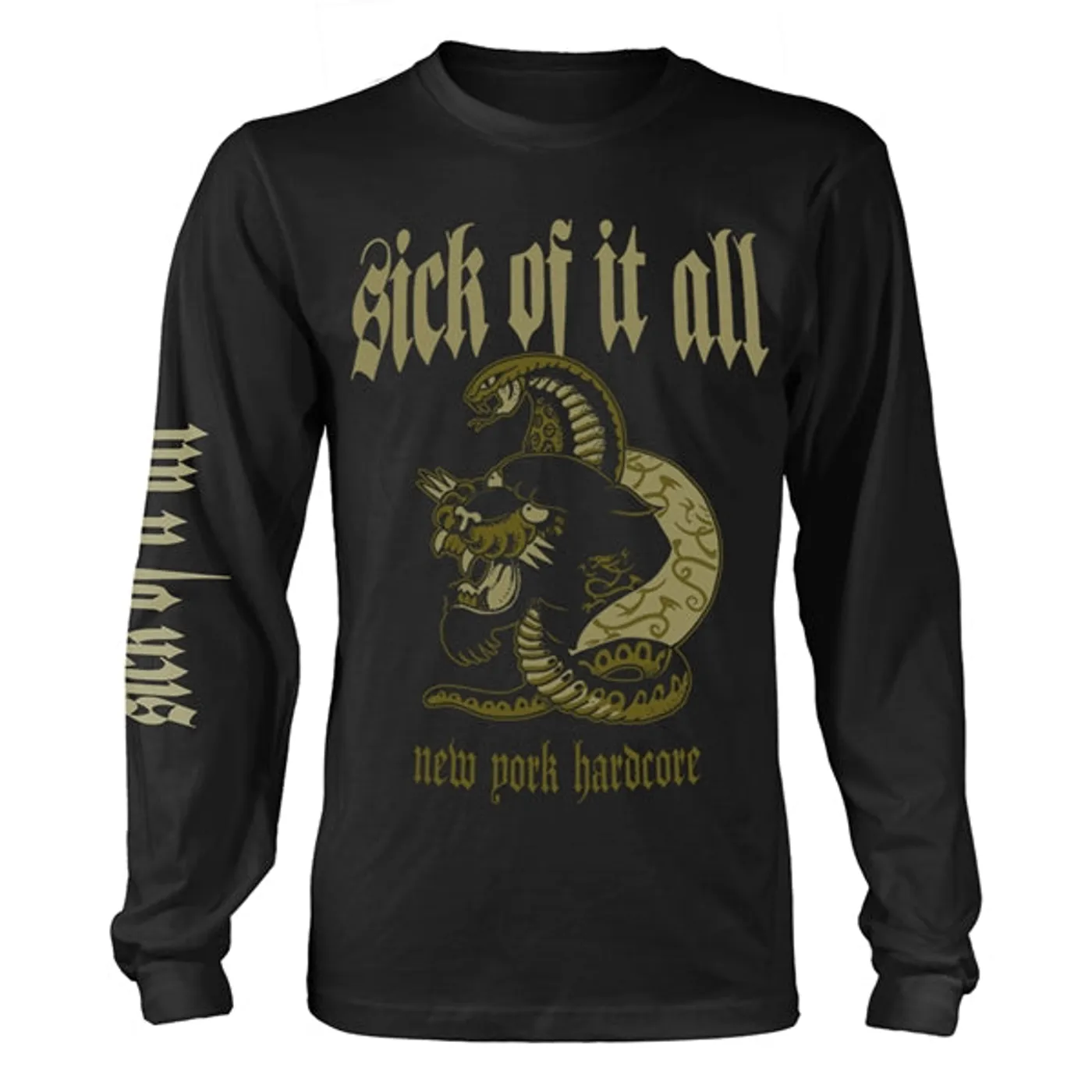 Sick Of It All Long Sleeve T Shirt - Panther
