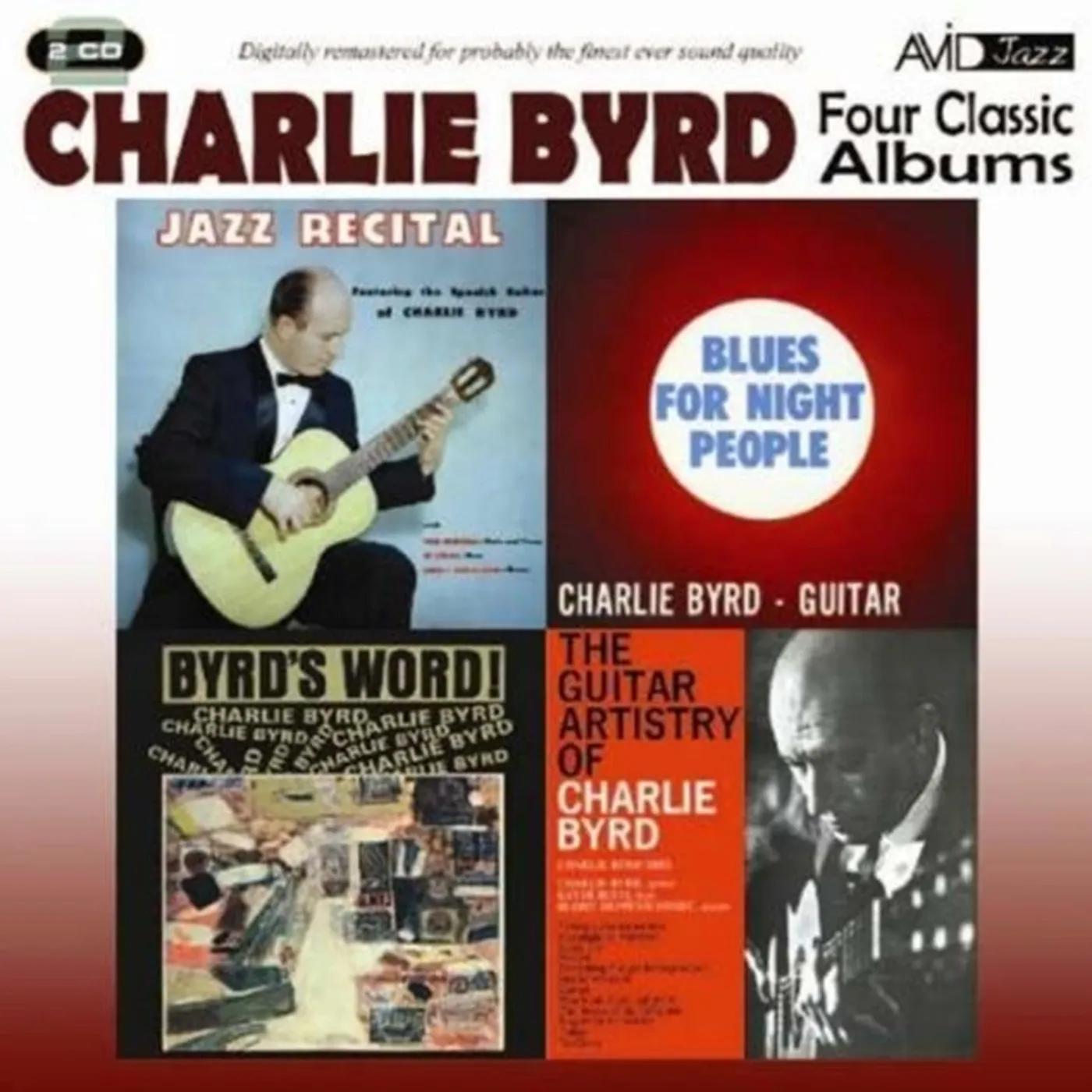 Charlie Byrd CD - Four Classic Albums (Jazz Recital / Blues For Night People / Byrd's Word / The Guitar Artist: ry Of Charlie Byrd)