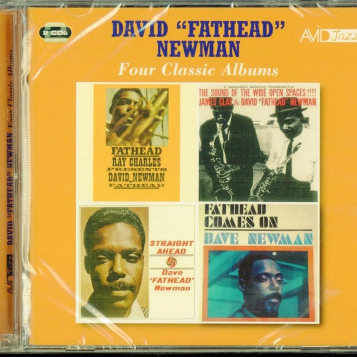 David "Fathead" Newman CD - Four Classic Albums (Ray Charles Presents David Newman / The Sound Of Wide Open Spaces / Straight Ahead / Fathead Comes On)