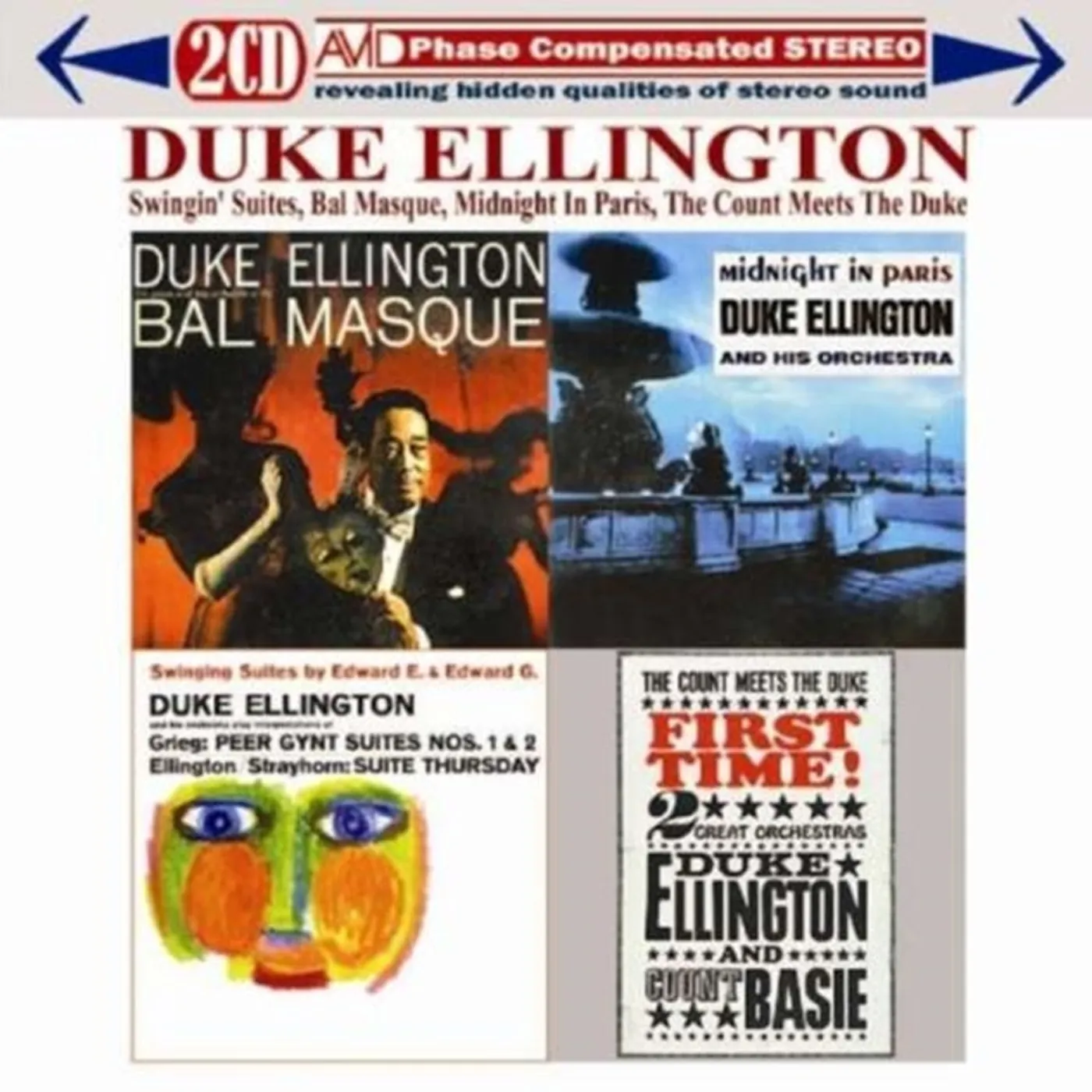 Duke Ellington CD - Four Classic Albums (Swinging Suites / At The Bal Masque / Midnight In Paris / The Count Meets The Duke First Time!)