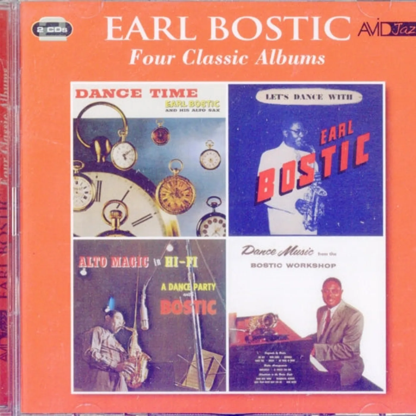 Earl Bostic CD - Four Classic Albums (Dance Time / Let's Dance / Alto Magic In Hi-Fi / Dance Music From The Bostic Workshop)