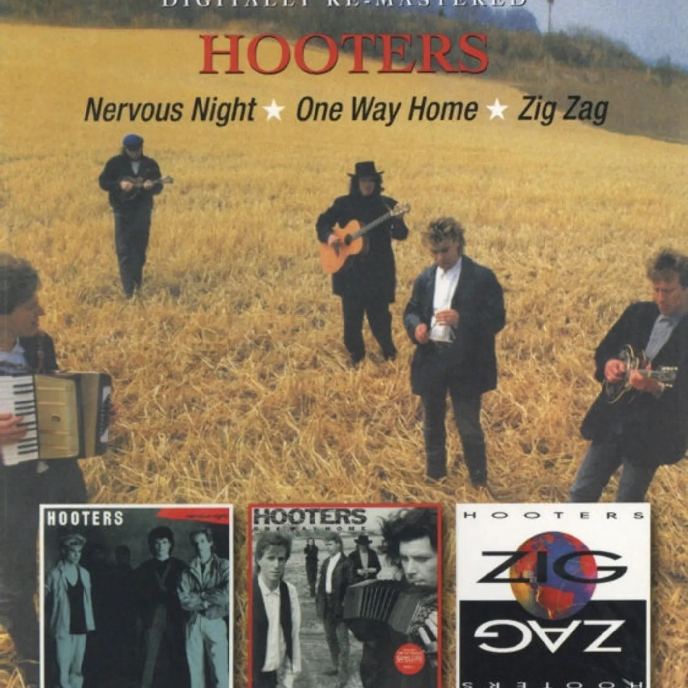 The Hooters CD - Nervous Night / One Way Home / Zig Zag