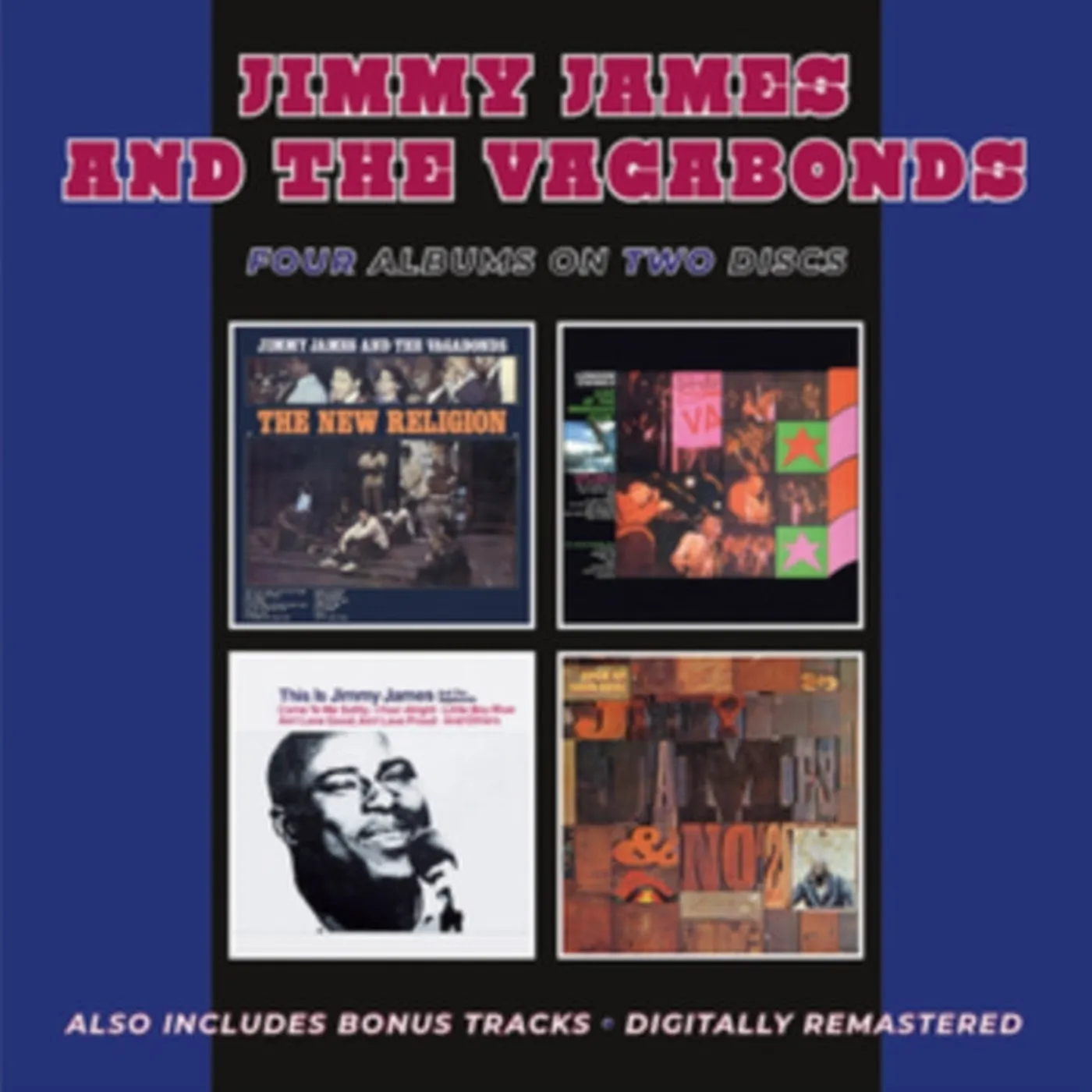 Jimmy James & The Vagabonds CD - The New Religion / London Swings 'Live At The Marquee Club' / This Is Jimmy James And The Vagabonds / Open Up Your Soul Plus Bonus Tracks