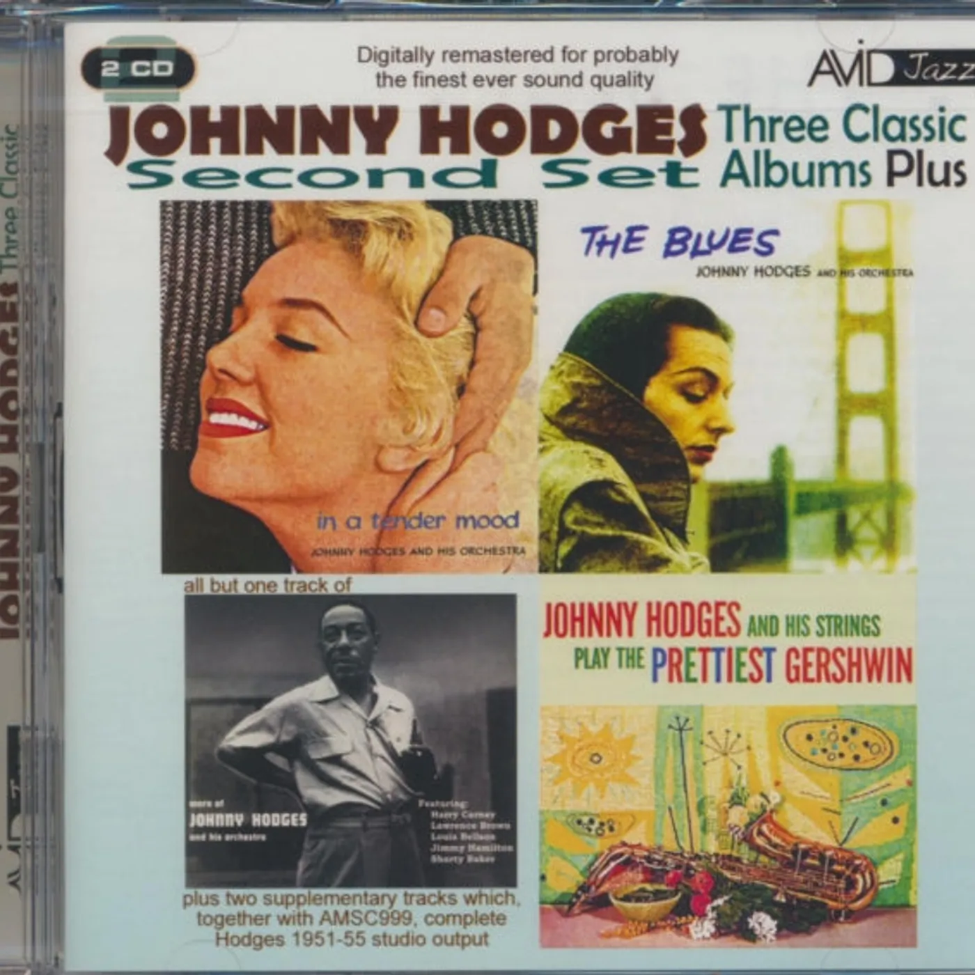 Johnny Hodges CD - Three Classic Albums Plus (The Blues / In A Tender Mood / Johnny Hodges And His Strings Play The Prettiest Gershwin)