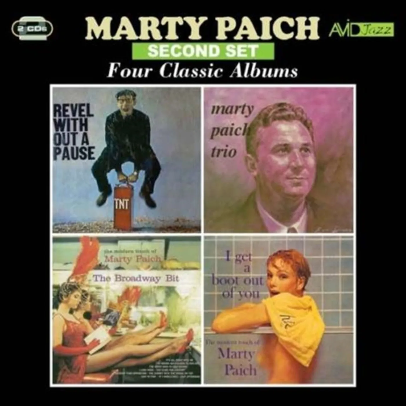 Marty Paich CD - Four Classic Albums (Revel Without A Pause / Marty Paich Trio / The Broadway Bit / I Get A Boot Out Of You)