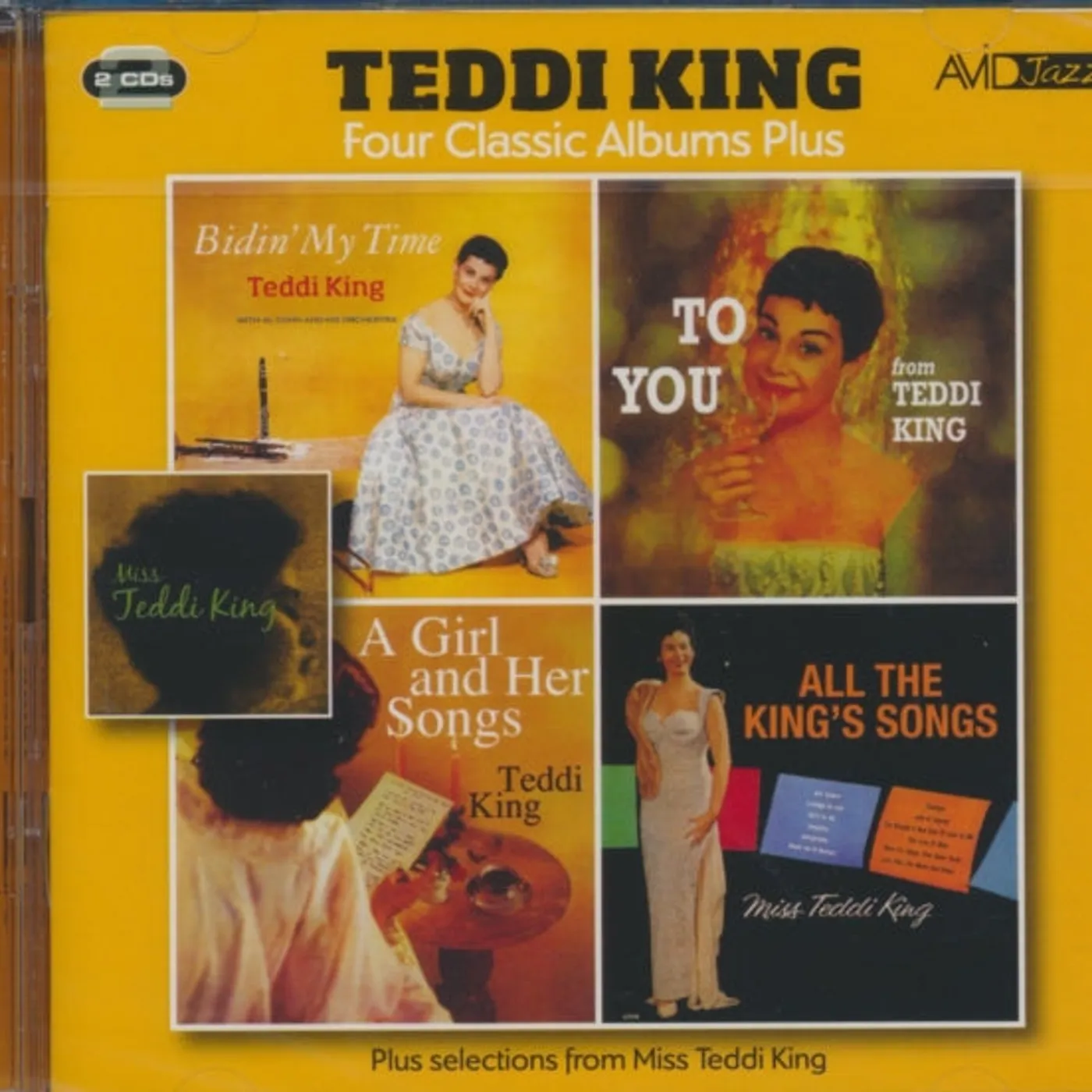 Teddi King CD - Four Classic Albums Plus (Bidin' My Time / To You From Teddi King / A Girl And Her Songs / All The King's Song)