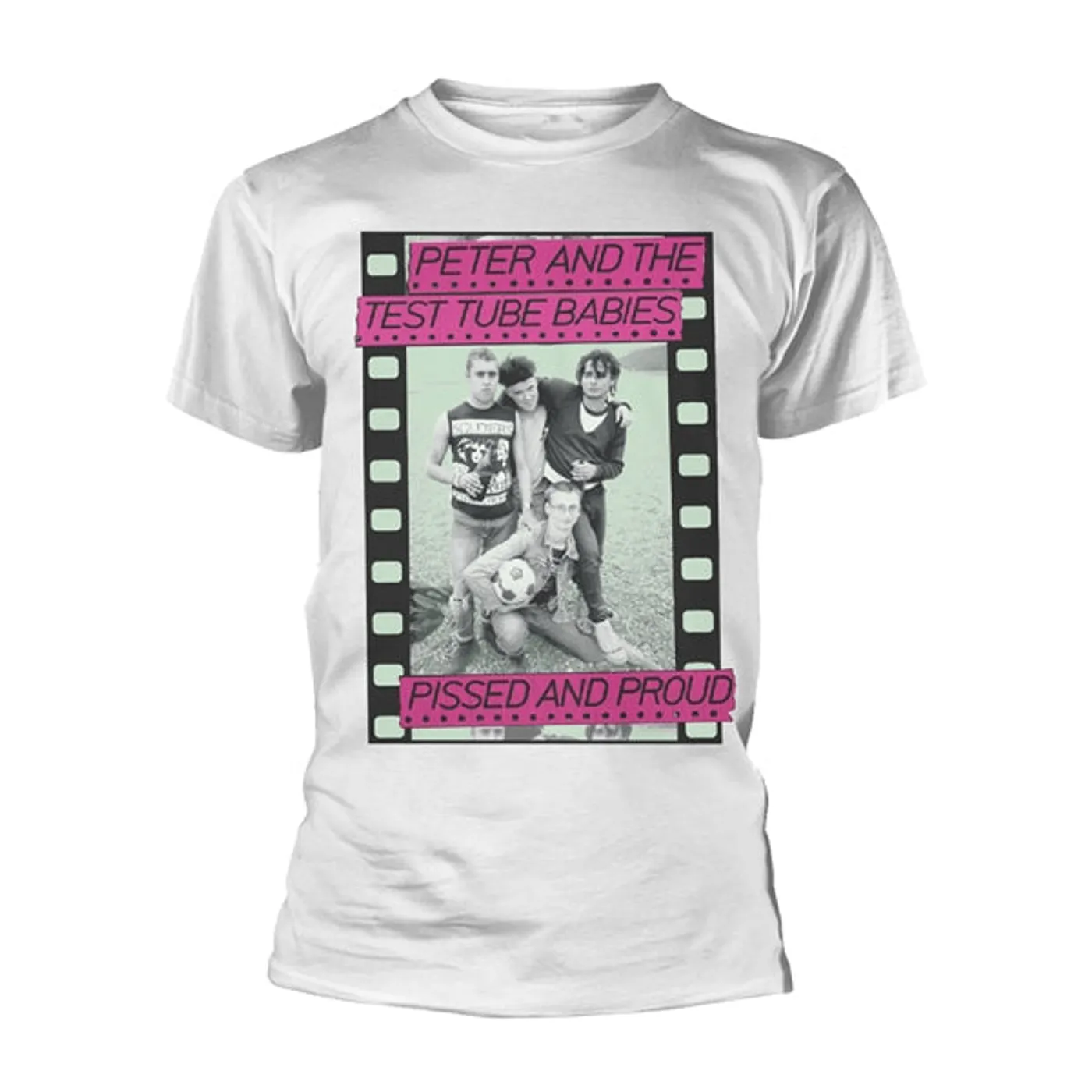 Peter and the Test Tube Babies T Shirt - Pissed And Proud (White)