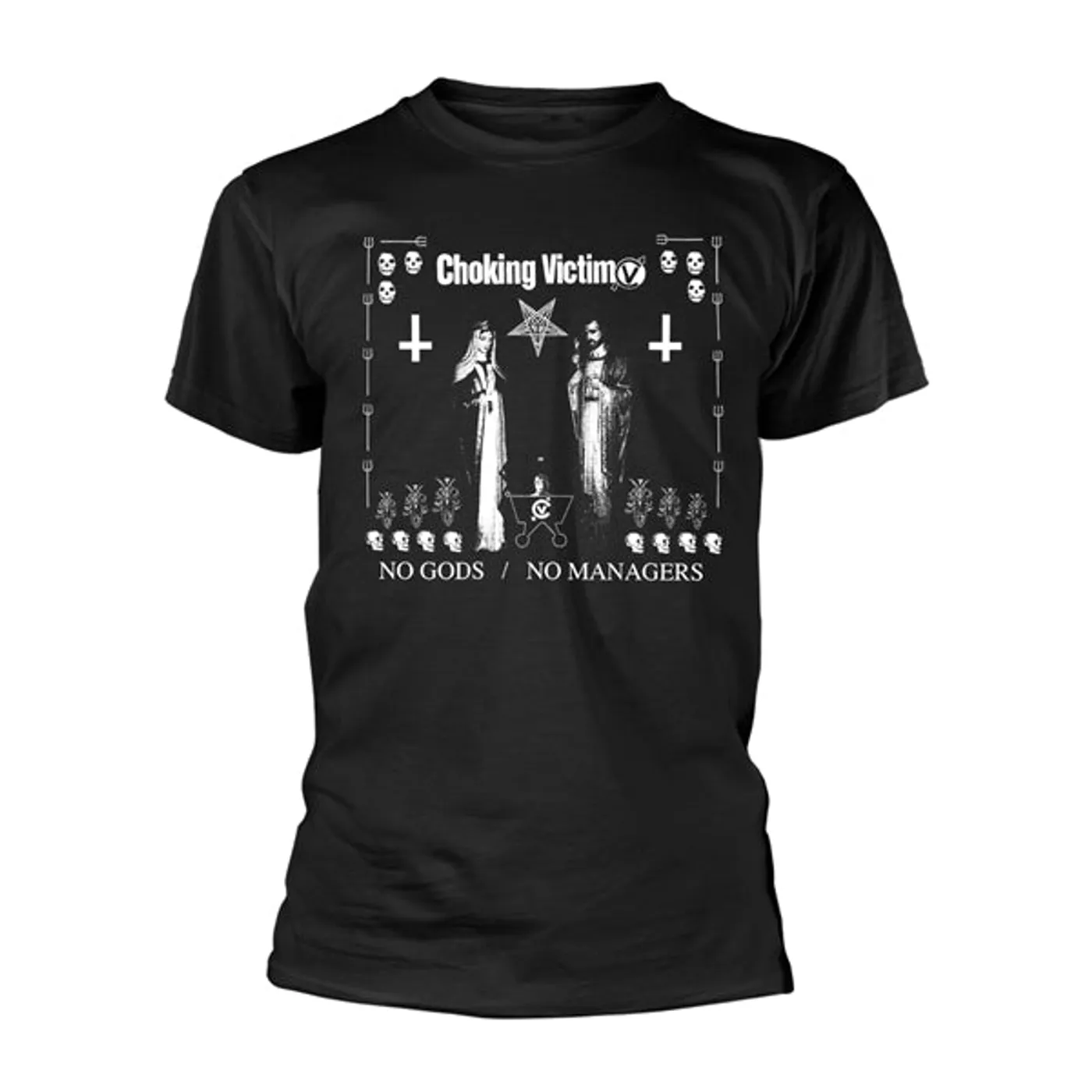 Choking Victim T Shirt - No Gods No Managers