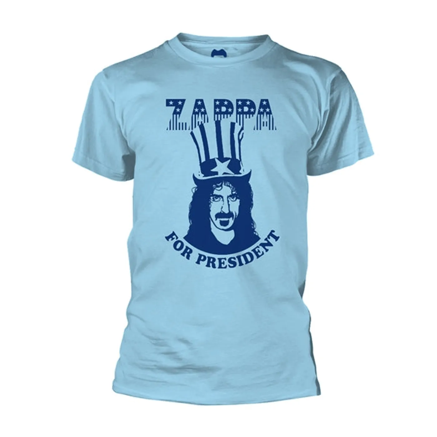 Frank Zappa T Shirt - Zappa For President (Blue)