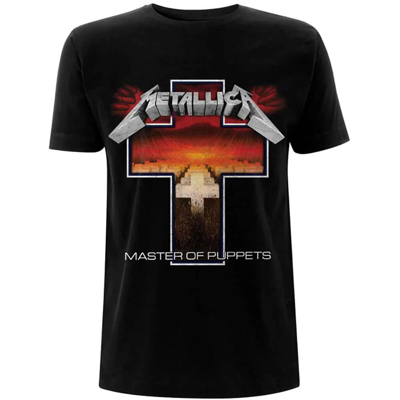 Metallica T Shirt - Master Of Puppets Cross