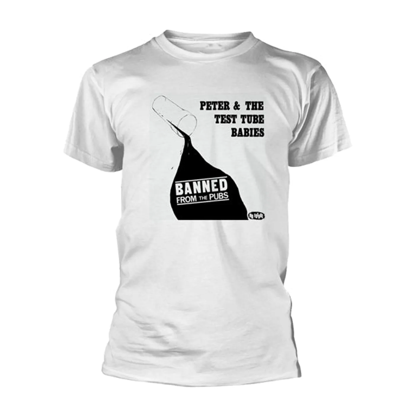 Peter and the Test Tube Babies T Shirt - Banned From The Pubs (White)