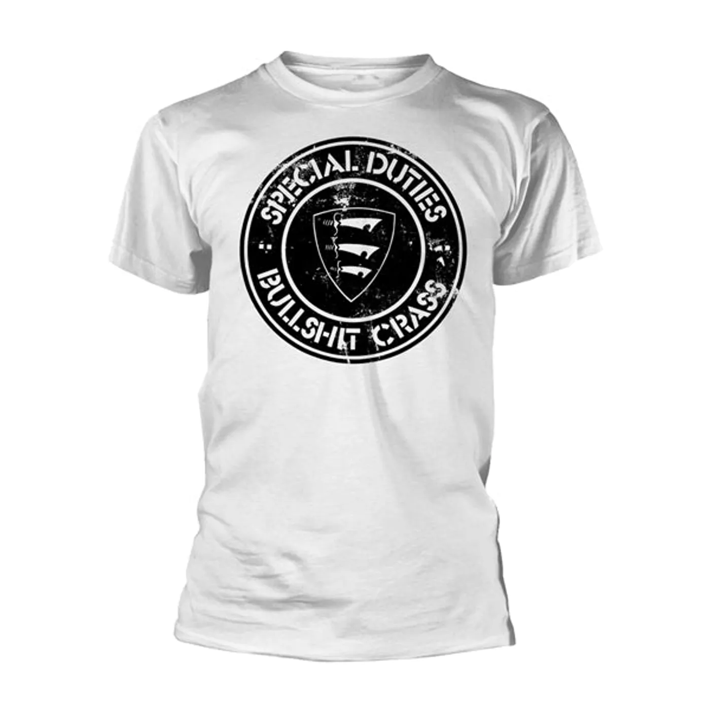 Special Duties T Shirt - Bullshit Crass (White)