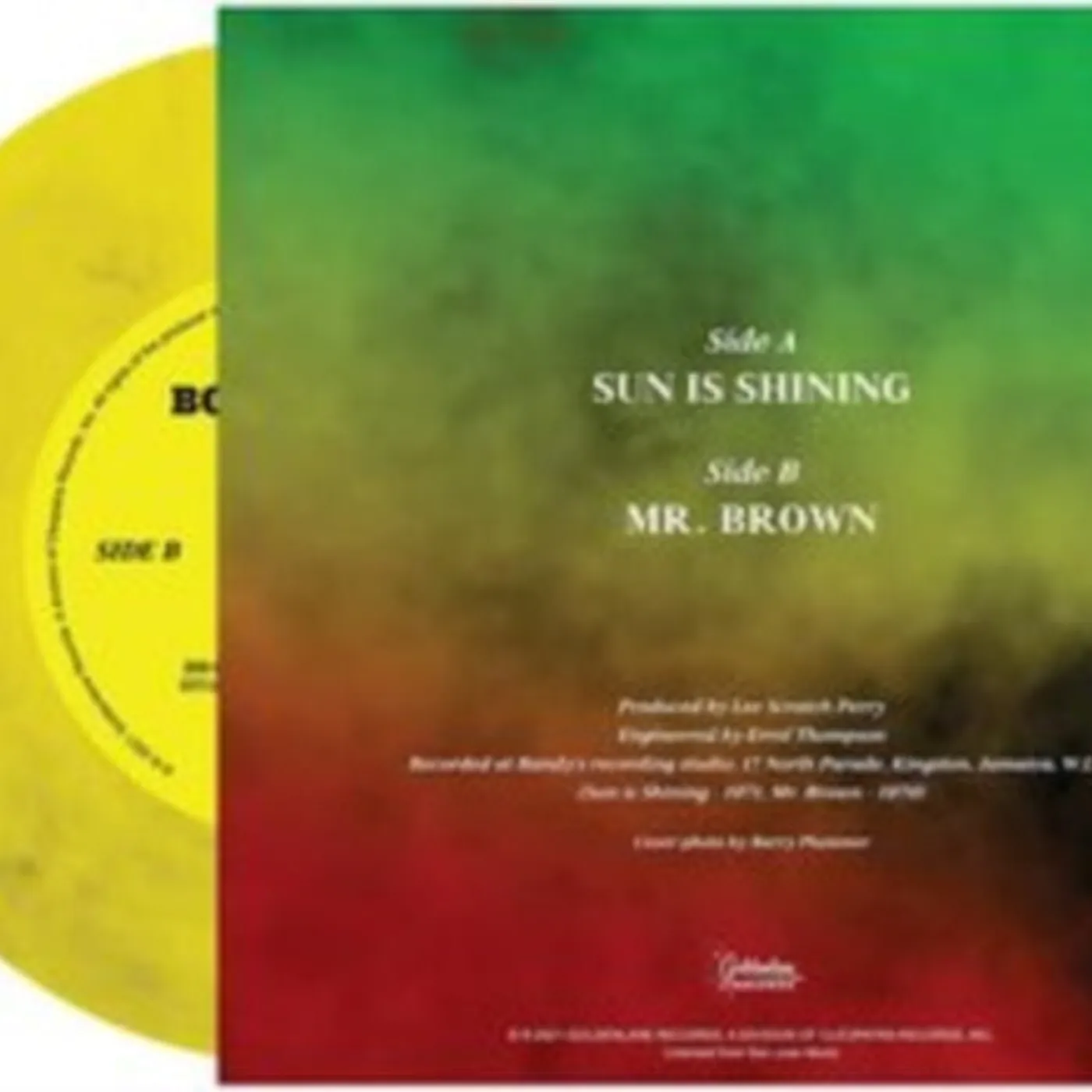 Bob Marley LP Vinyl Record - Sun Is Shining (Yellow Marble Vinyl)