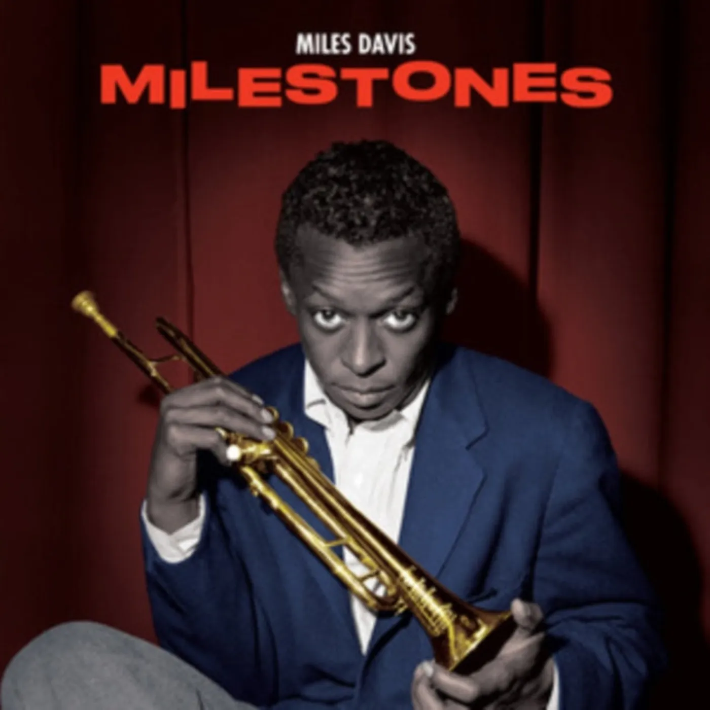 Miles Davis LP Vinyl Record - Milestones (Blue Vinyl)