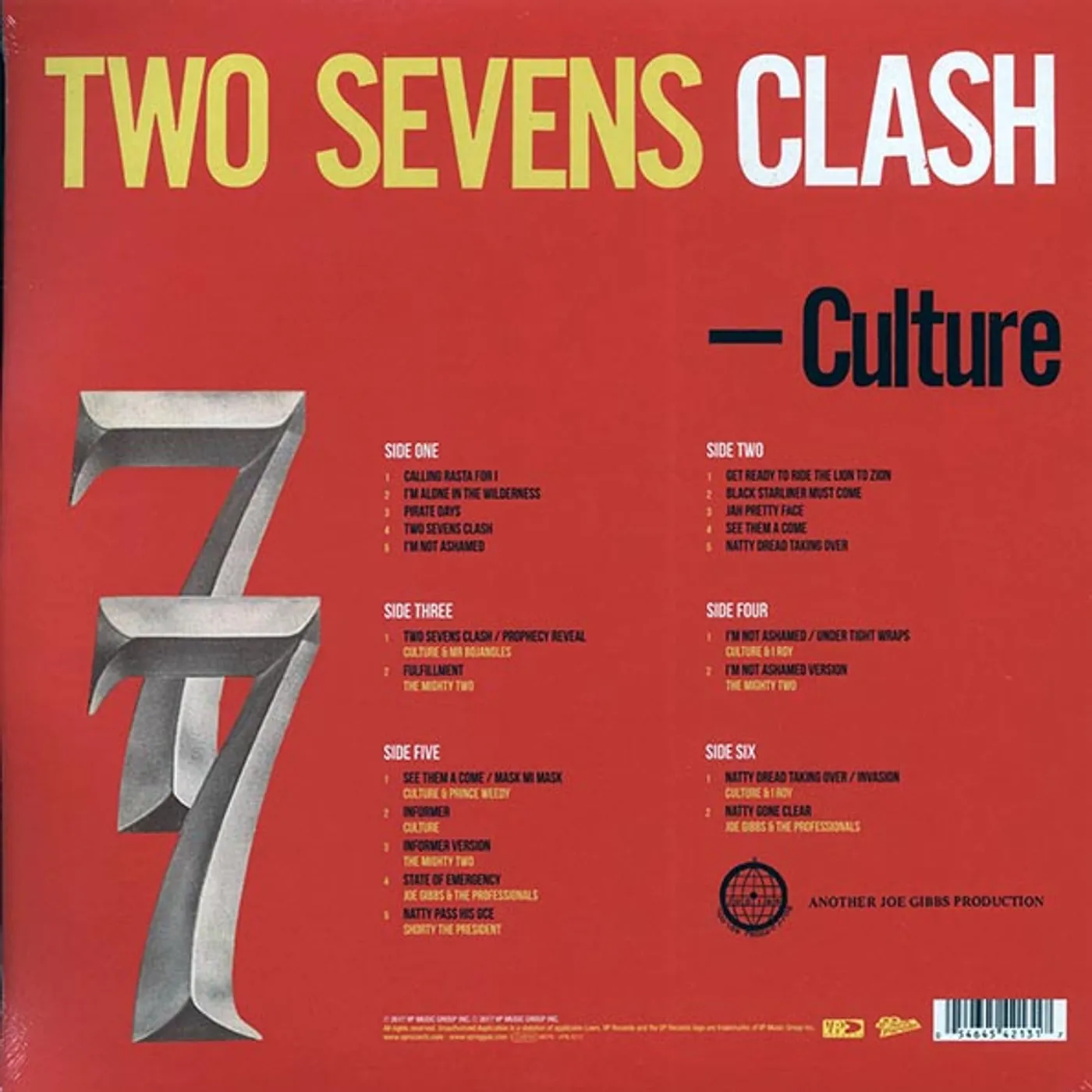 Culture  LP -  Two Sevens Clash: Deluxe Edition (+ 12 bonus tracks) (3xLP) (remastered) (Vinyl)