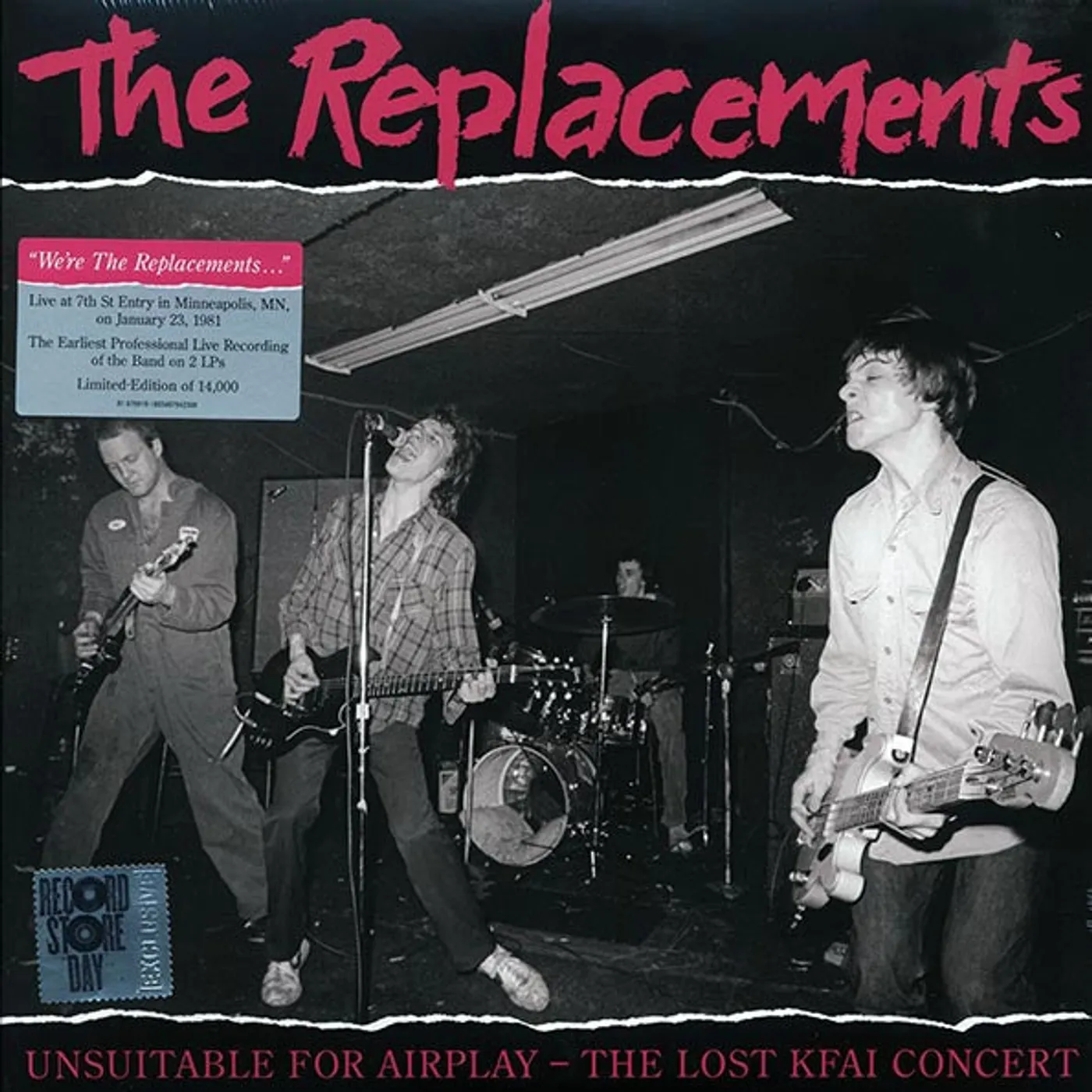 The Replacements  LP -  Unsuitable For Airplay: The Lost KFAI Concert (RSD 2022) (ltd. ed.) (2xLP) (Vinyl)
