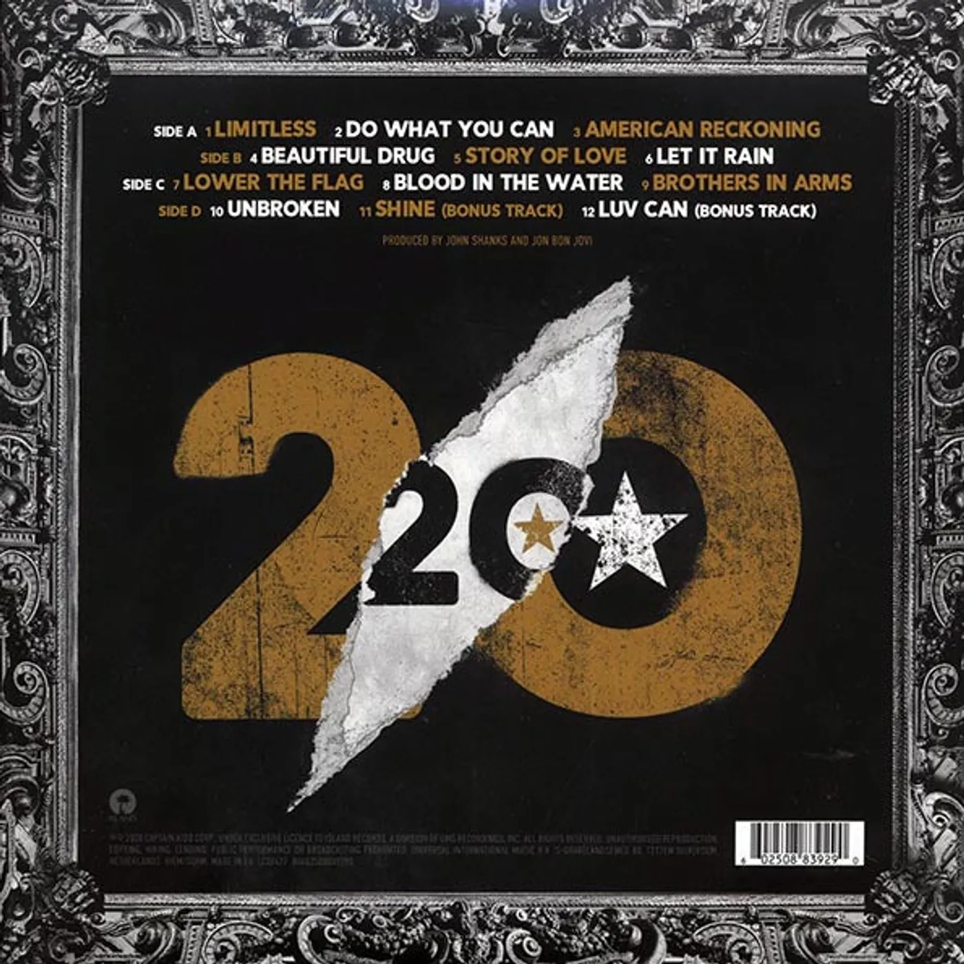 Bon Jovi  LP -  2020 (2xLP) (Vinyl)