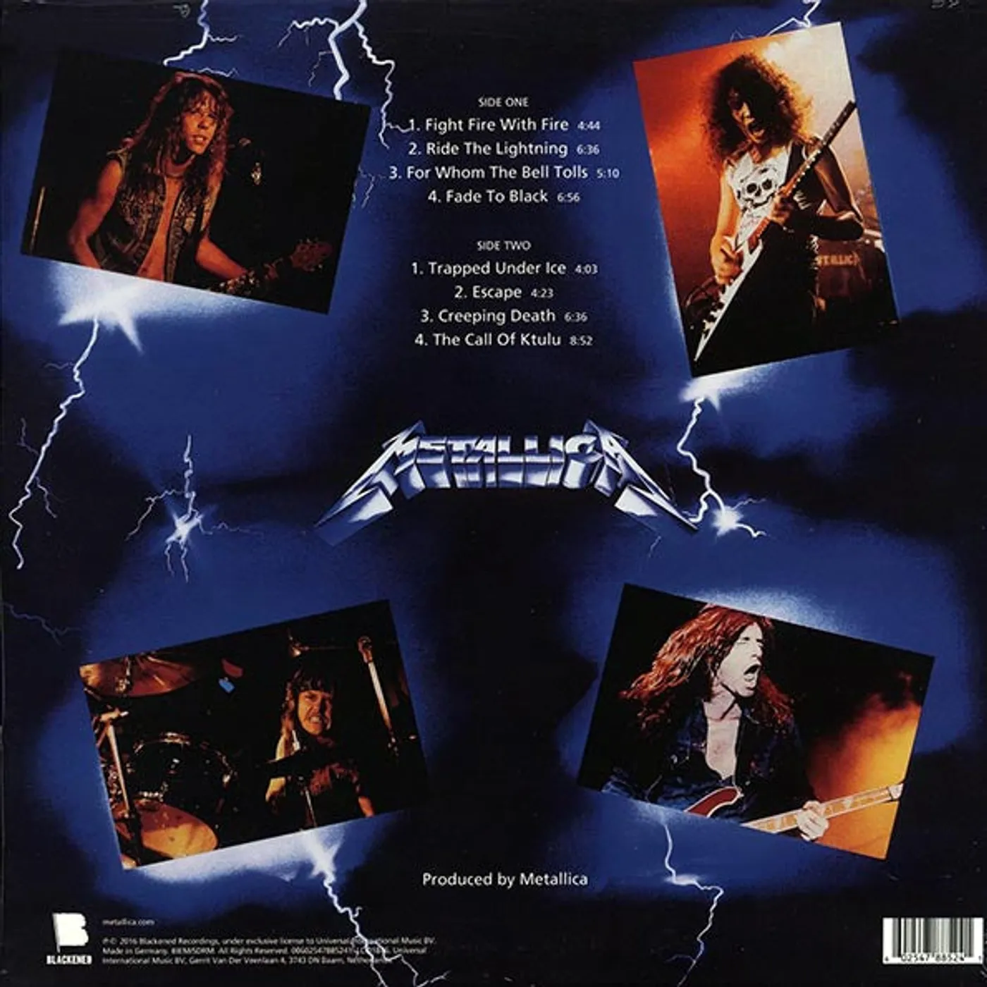 Metallica  LP -  Ride The Lightning (incl. mp3) (remastered) (Vinyl)