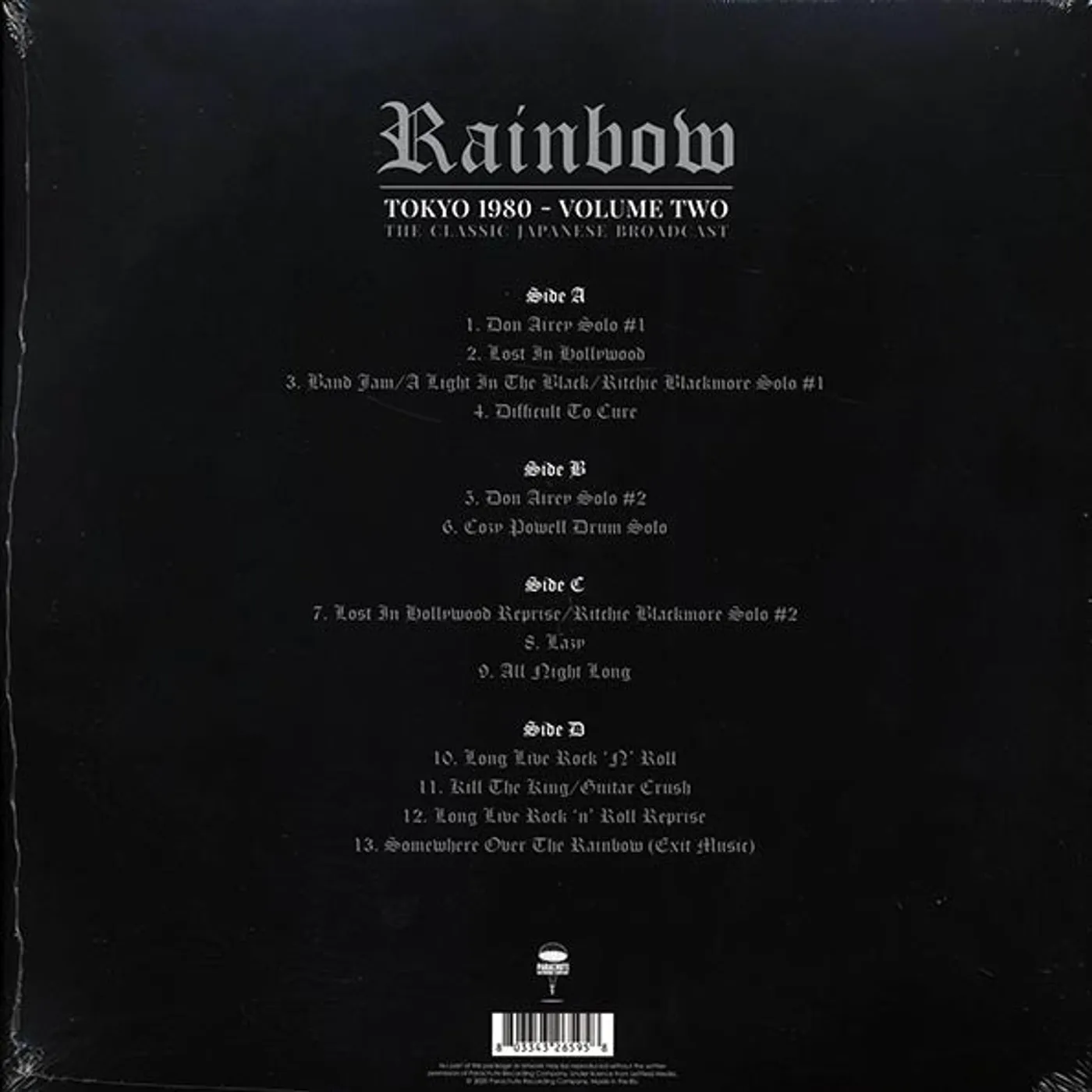 Rainbow  LP -  Tokyo 1980 Volume 2: The Classic Japanese Broadcast (ltd. ed.) (2xLP) (deluxe edition (remastered)) (Vinyl)