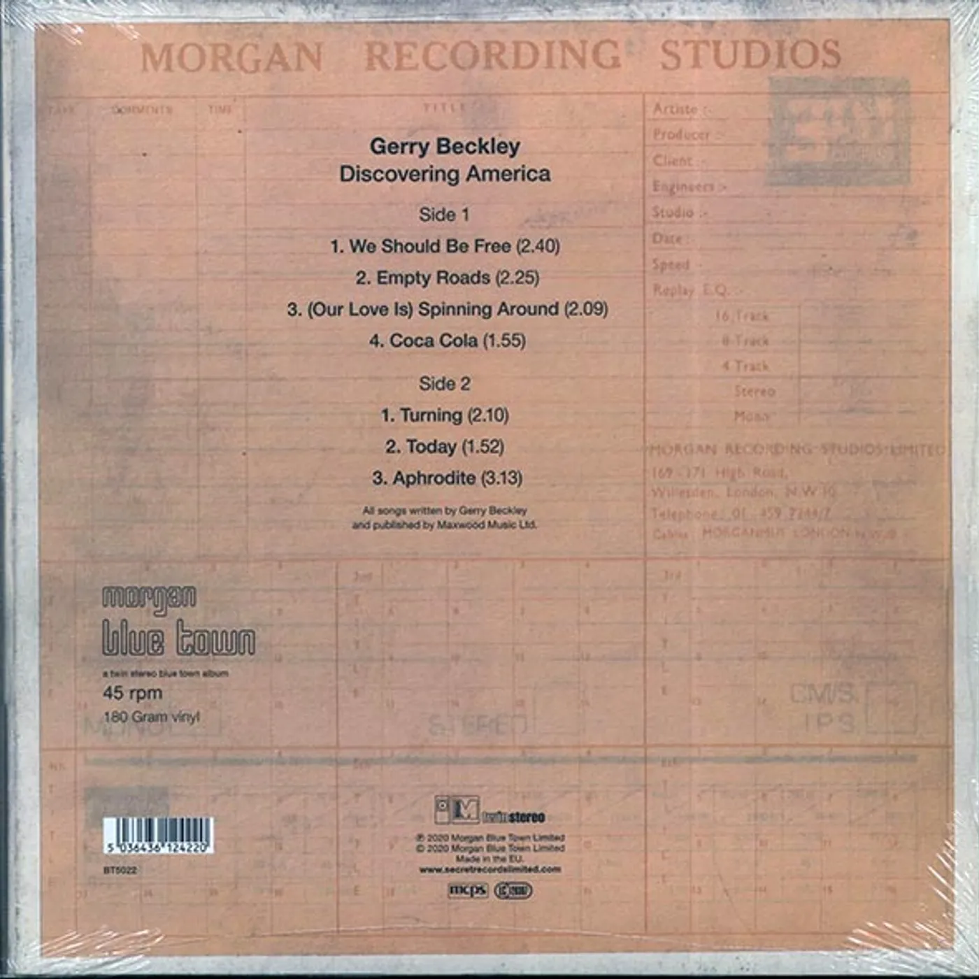 Gerry Beckley  LP -  Discovering America (10") (incl. CD)