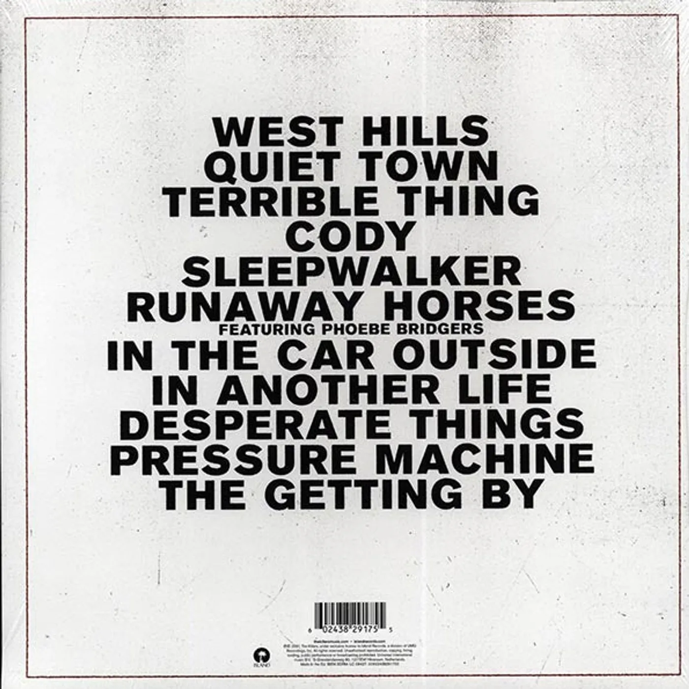 The Killers  LP -  Pressure Machine (Vinyl)