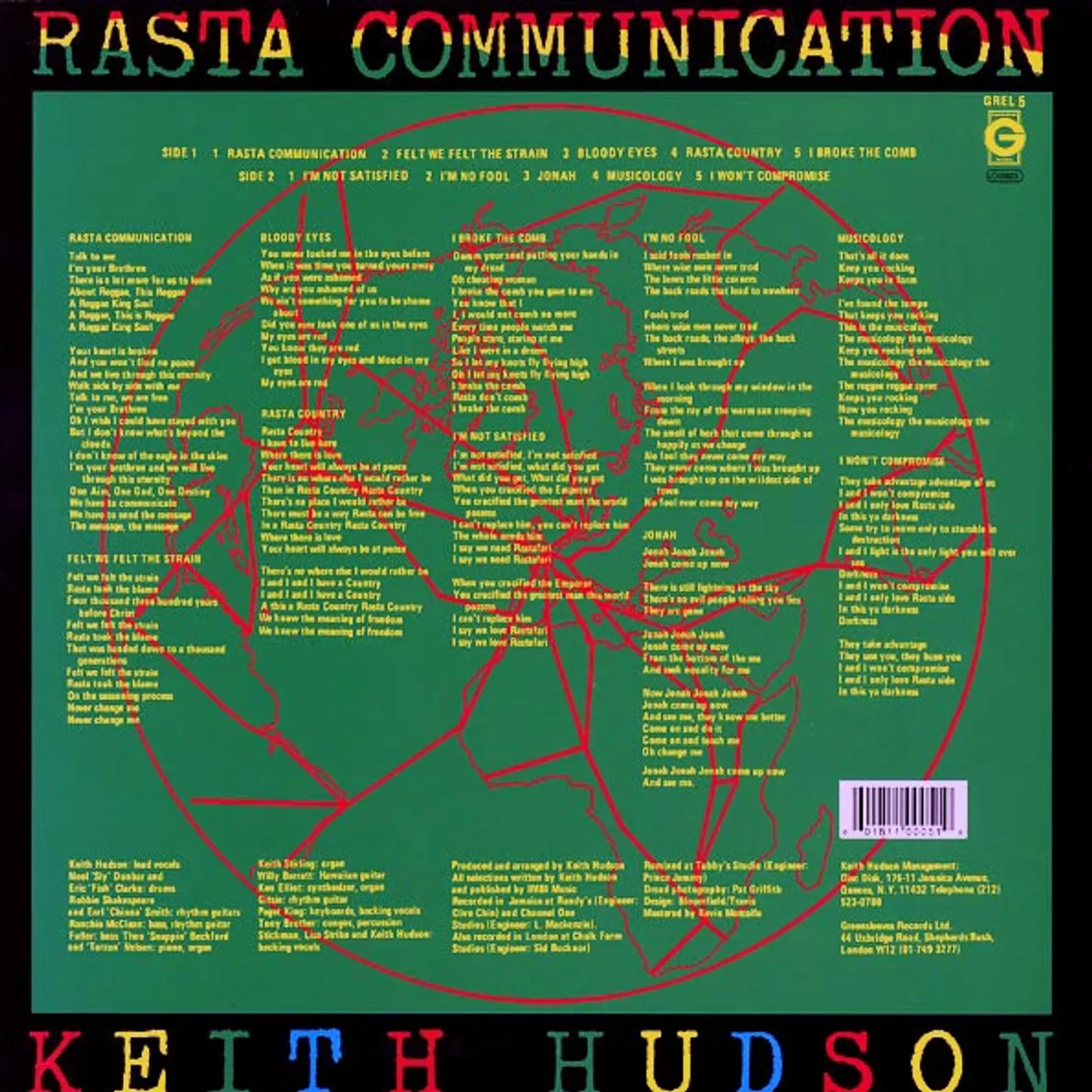 Keith Hudson  LP -  Rasta Communication (Vinyl)