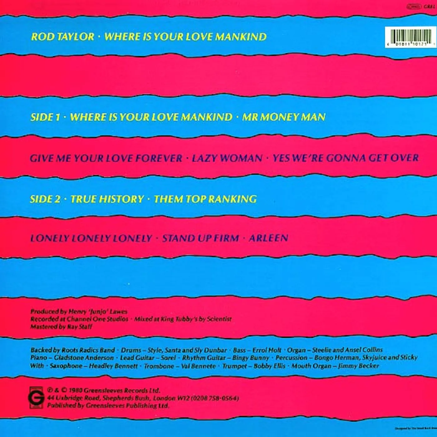 Rod Taylor  LP -  Where Is Your Love Mankind (Vinyl)