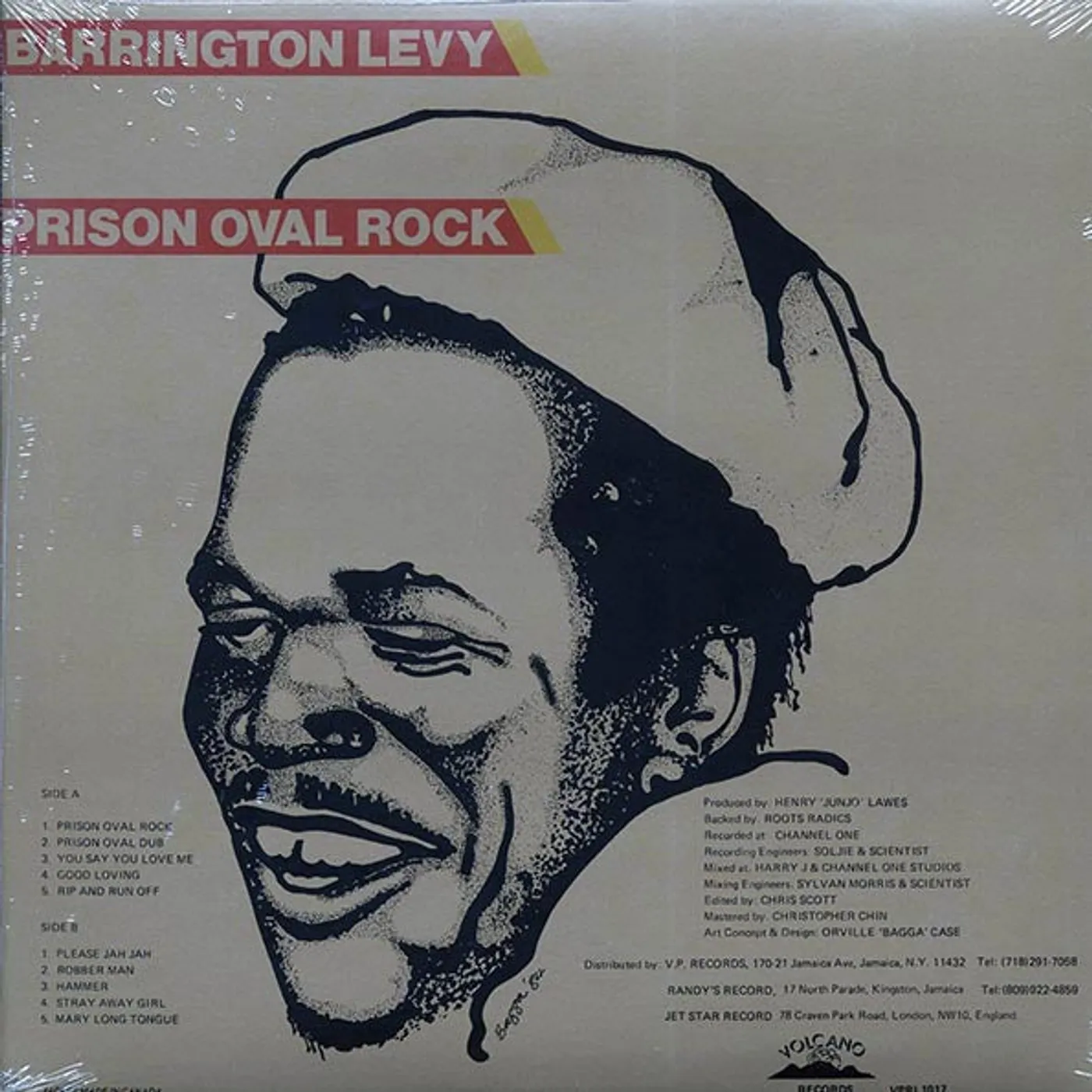 Barrington Levy  LP -  Prison Oval Rock (Vinyl)