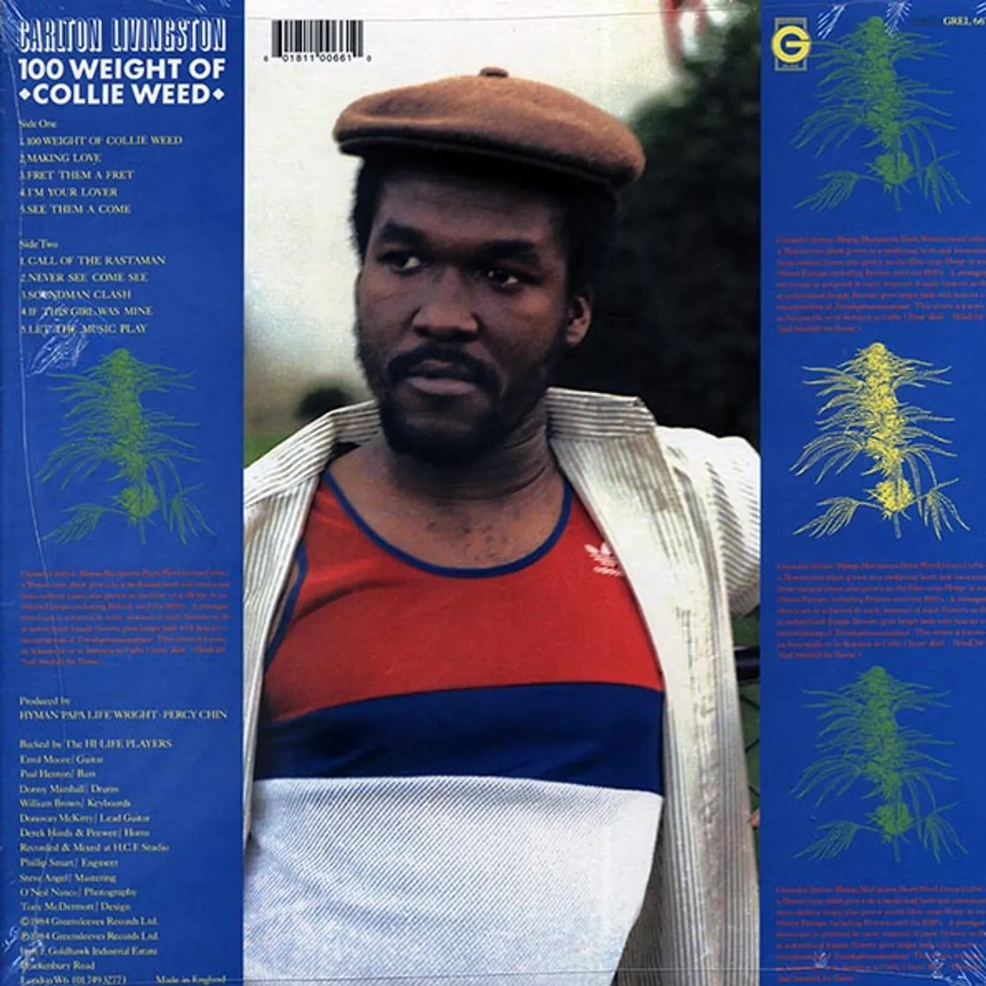 Carlton Livingston  LP -  100 Weight Of Collie Weed (Vinyl)