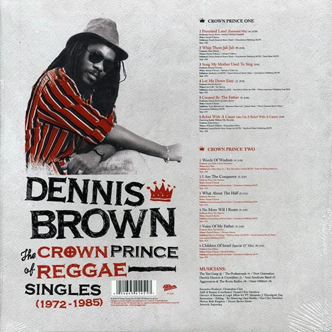 Dennis Brown  LP -  The Crown Prince Of Reggae: Singles 19721985 (Vinyl)
