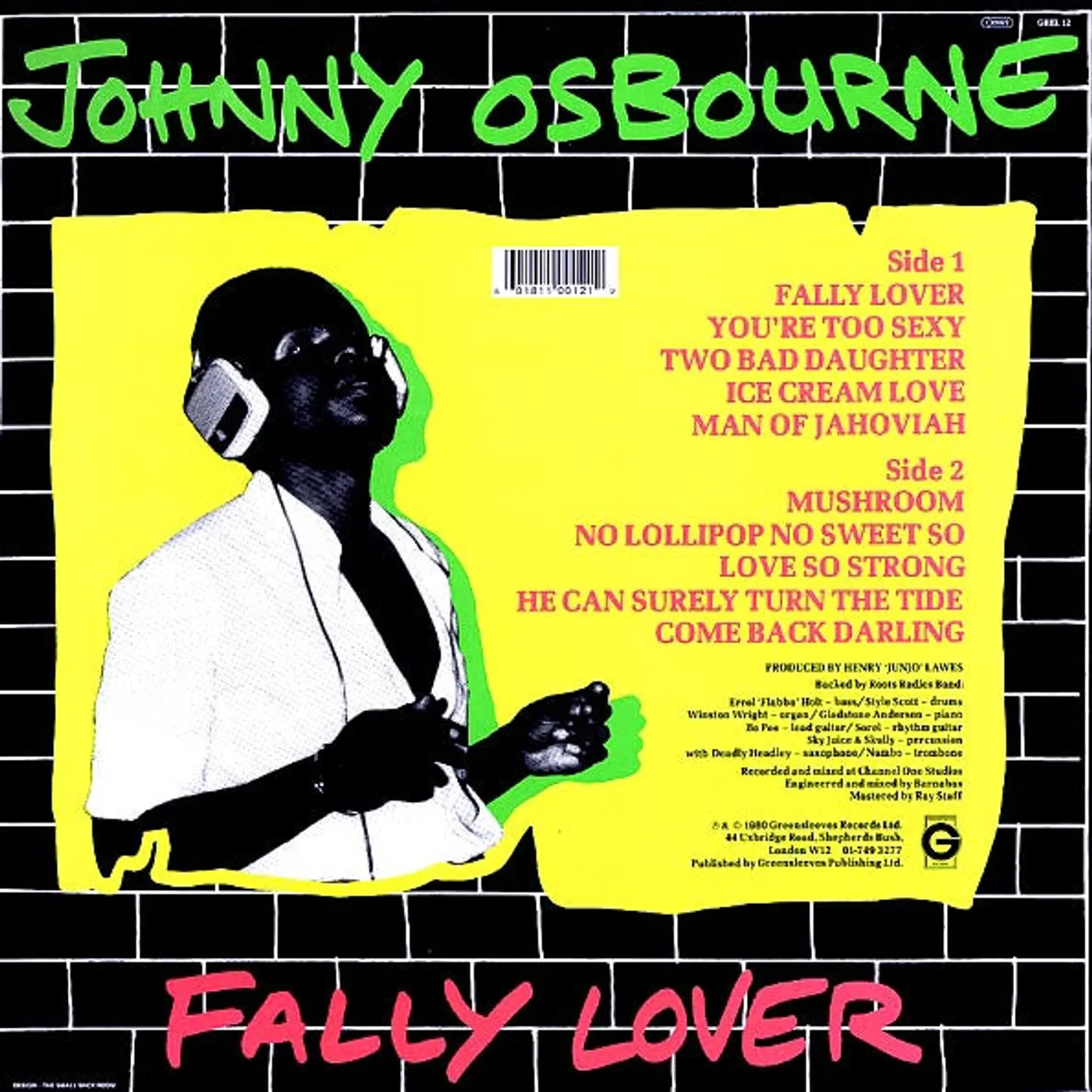 Johnny Osbourne  LP -  Fally Lover (Vinyl)