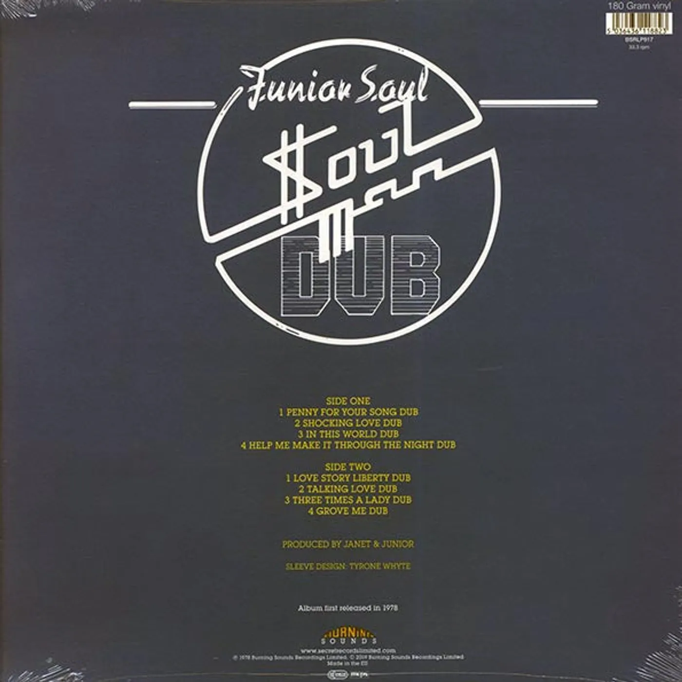 Junior Soul  LP -  Soul Man Dub (180g) (Vinyl)