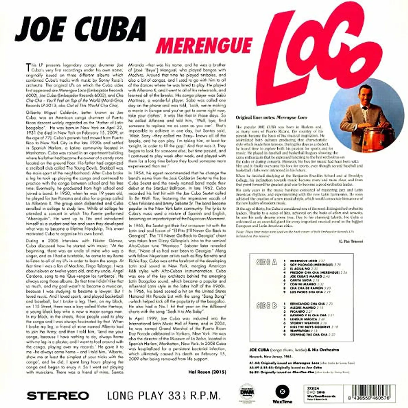 Joe Cuba  LP -  Merengue Loco (ltd. ed.) (180g) (Vinyl)