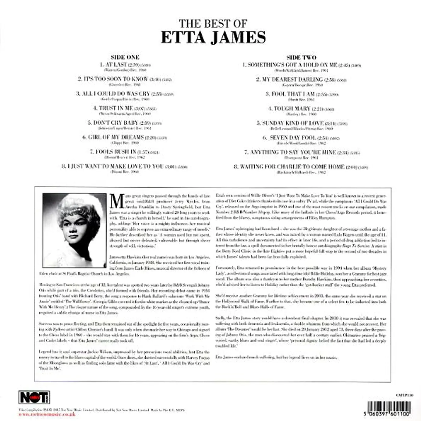 Etta James  LP -  The Best Of Etta James (Vinyl)
